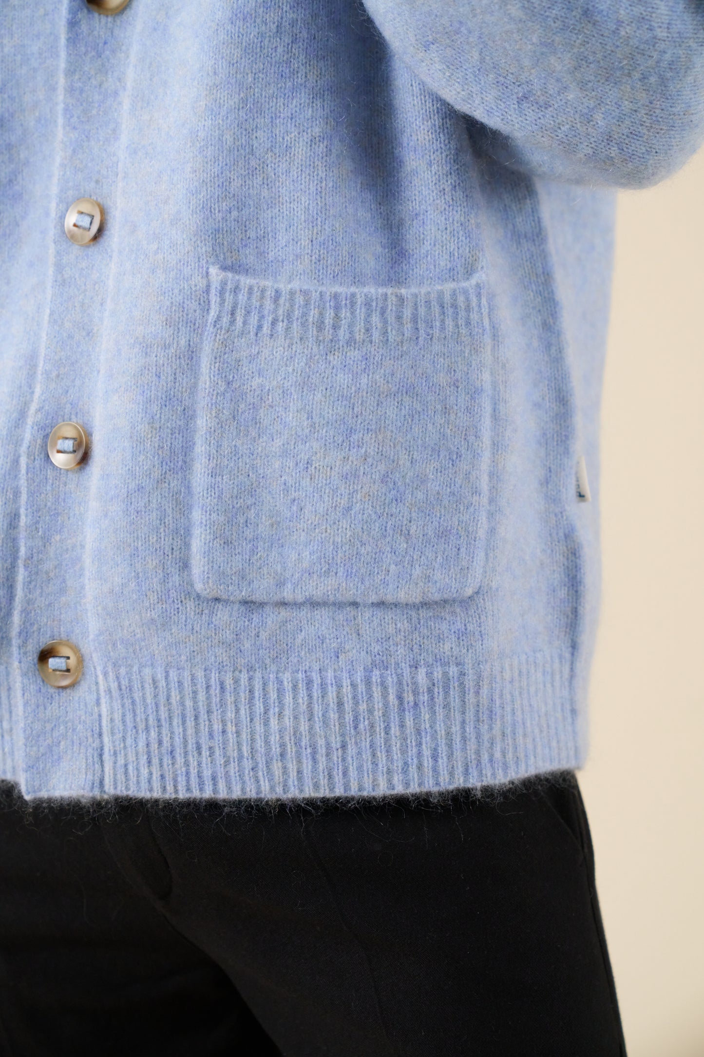 SAWYER MOHAIR CARDIGAN - SKY BLUE
