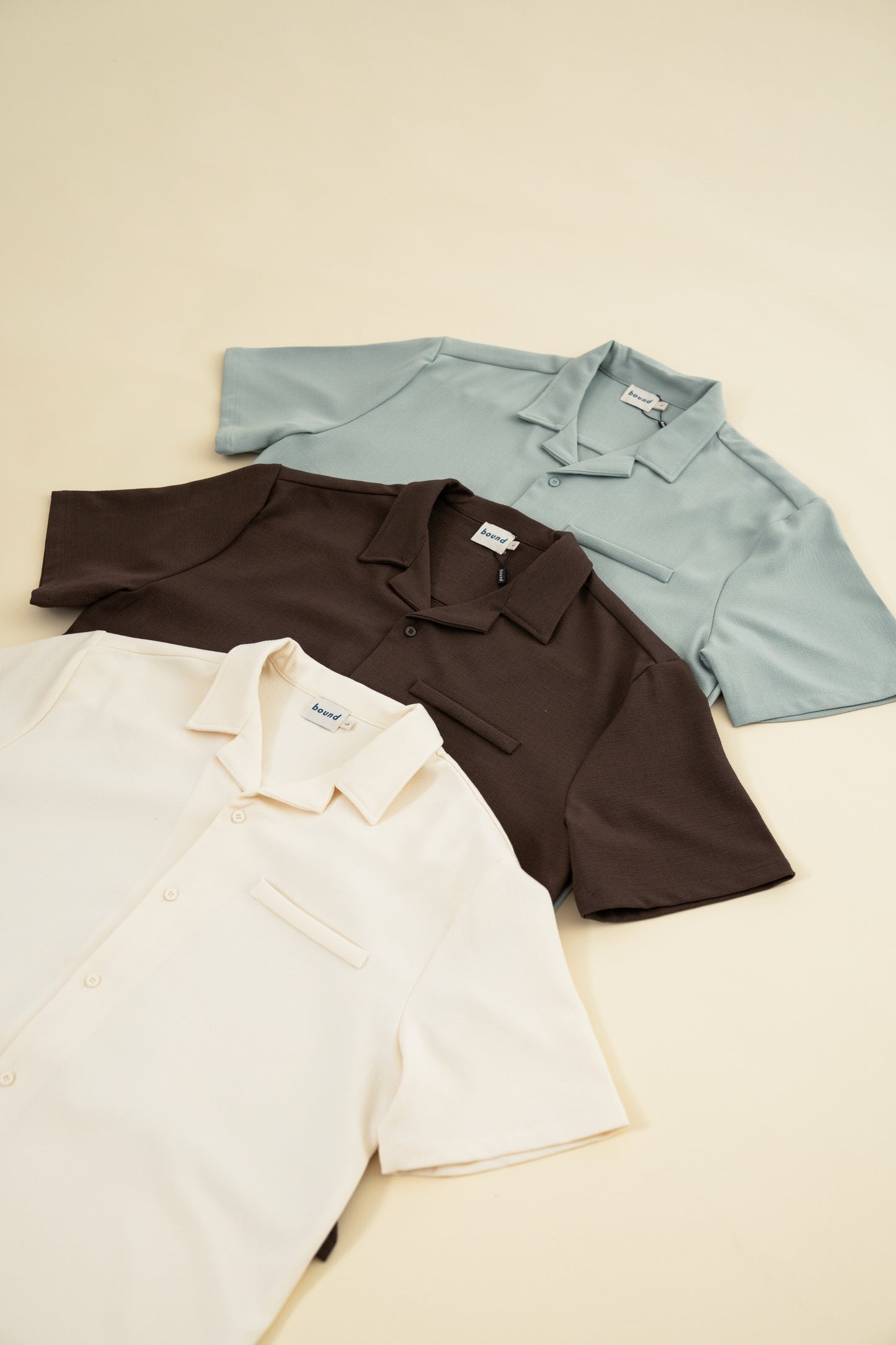 HEAVY CUBAN TEXTURED SS SHIRT - CREAM