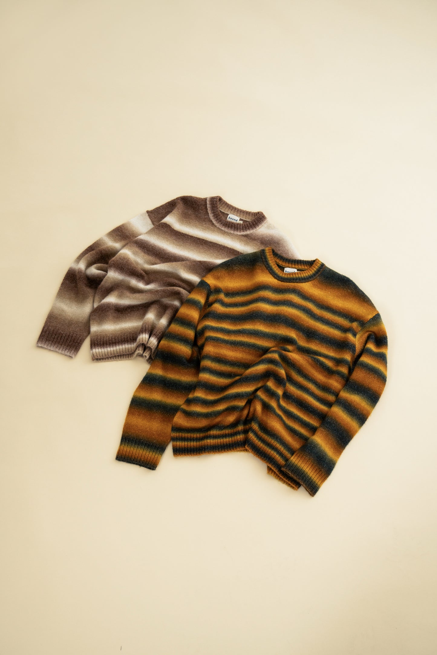 TOFFEE GRADIENT KNIT SWEATER