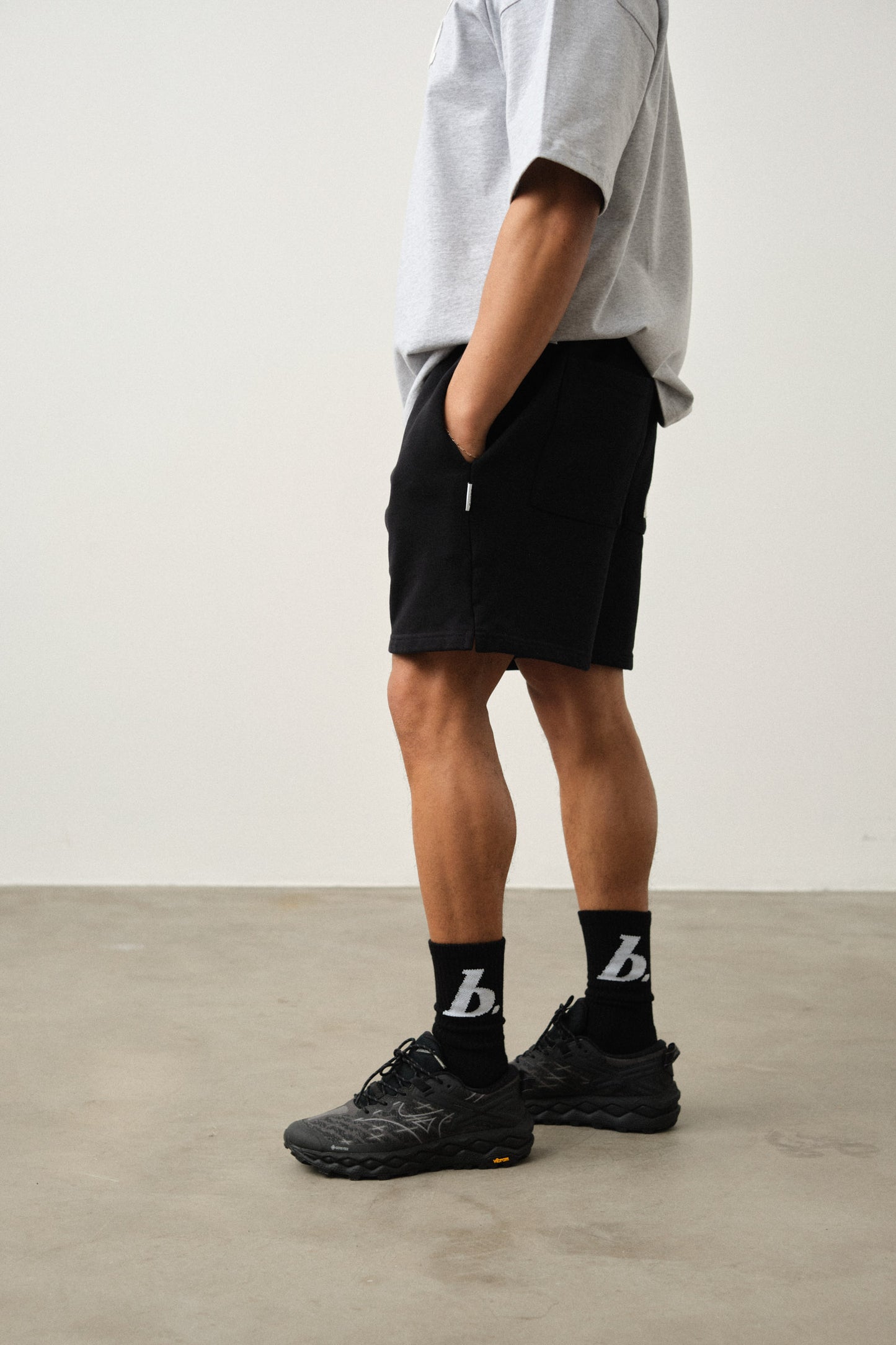 STAMP SOCKS 3 PACK - BLACK