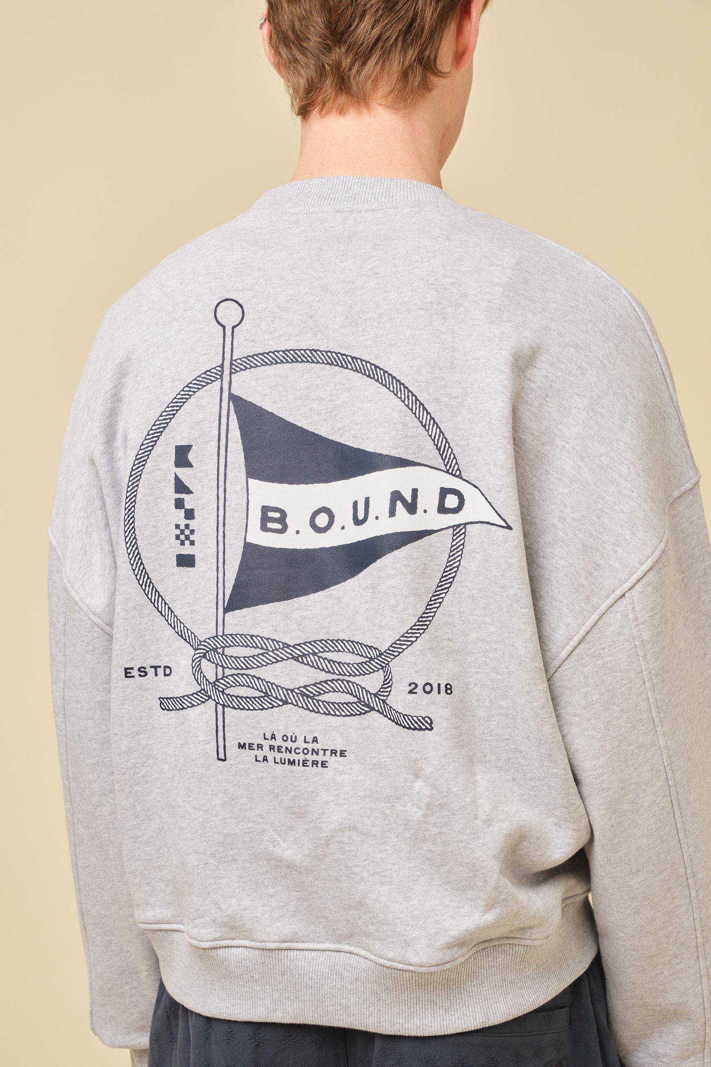 MARINE SWEATER - HEATHER MARL GREY