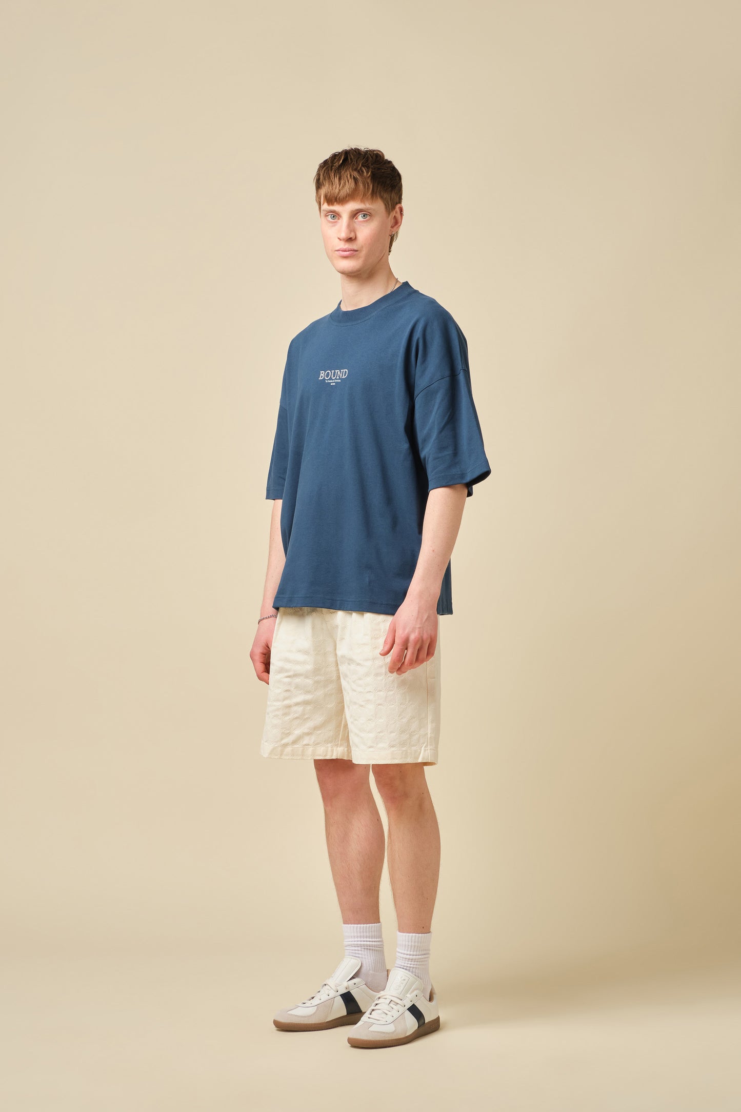 NAUTICAL DIVISON BOXY TEE - OCEAN BLUE