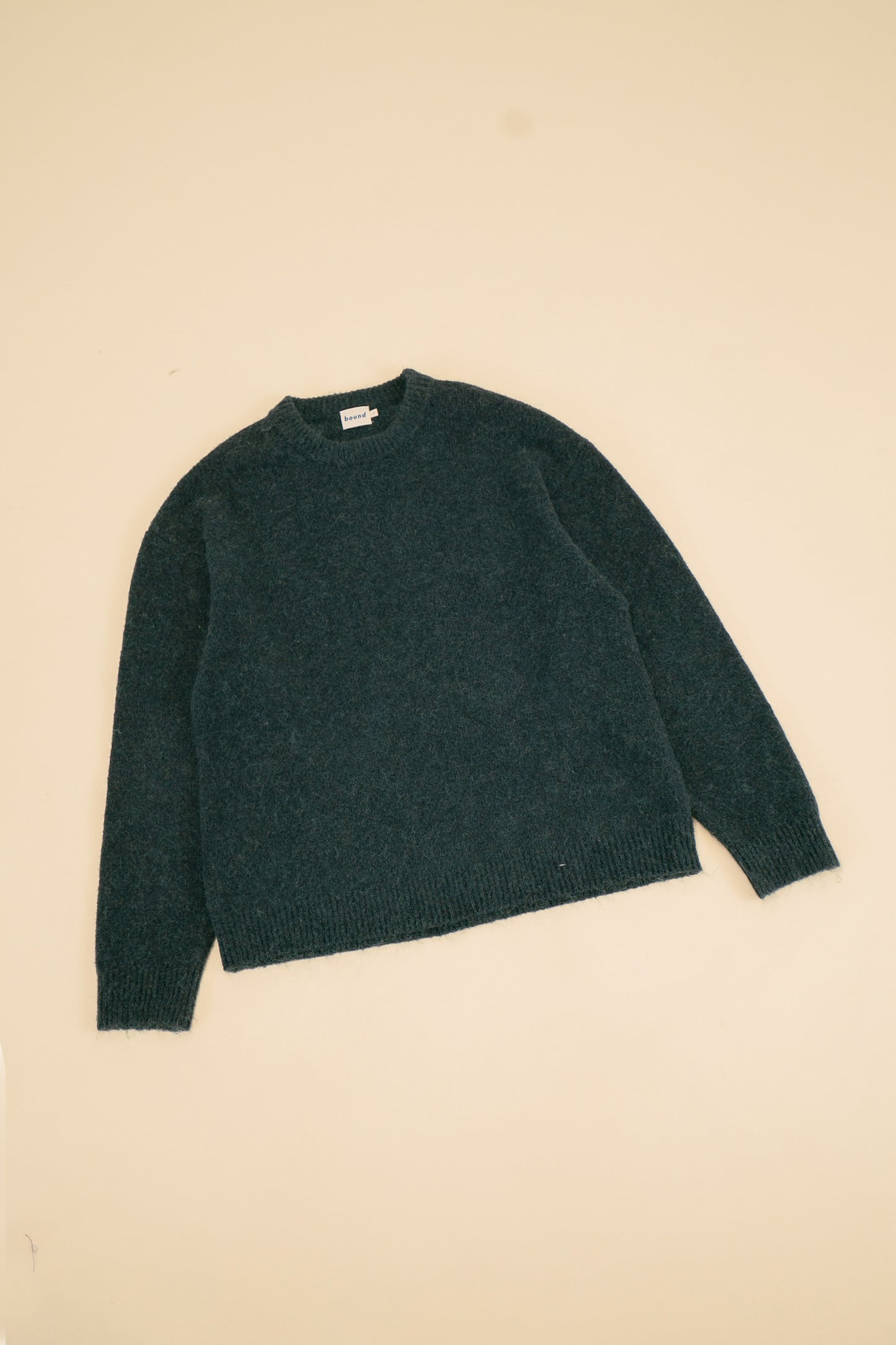 BAXTER MOHAIR BLEND SWEATER - BOTTLE GREEN