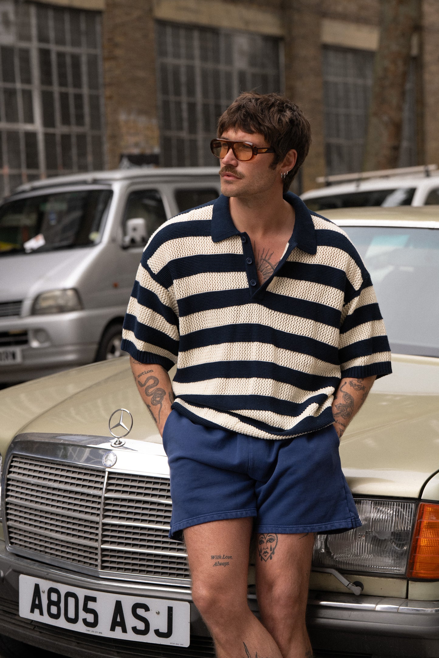 FREDDIE SWEAT SHORTS - NAVY