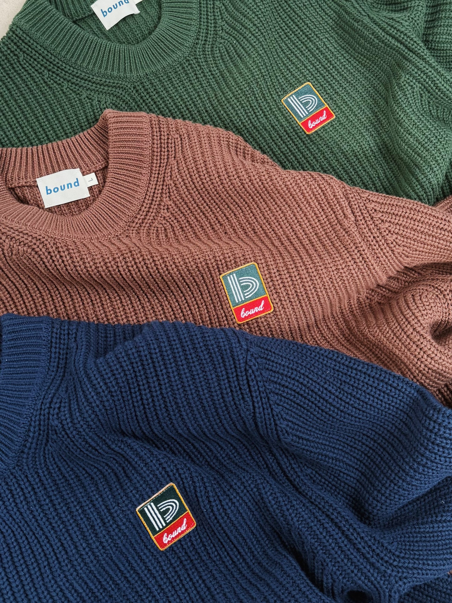 RETRO FISHERMAN RIB KNIT SWEATER - PETROL BLUE