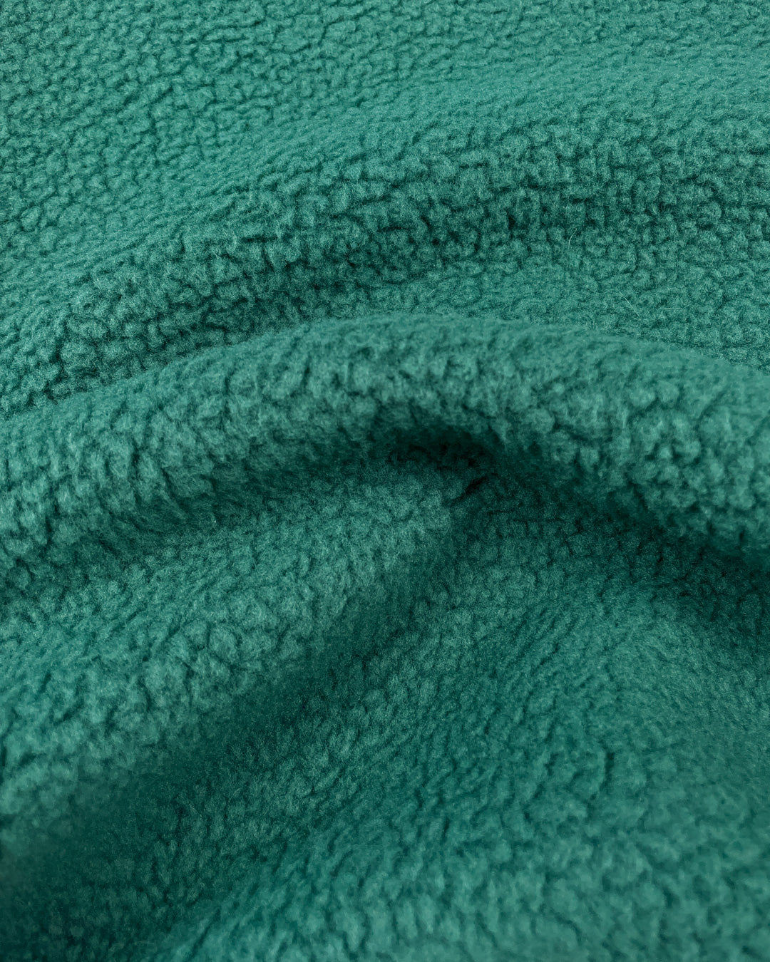REVERSE FLEECE GRID SWEATER - BOTTLE GREEN