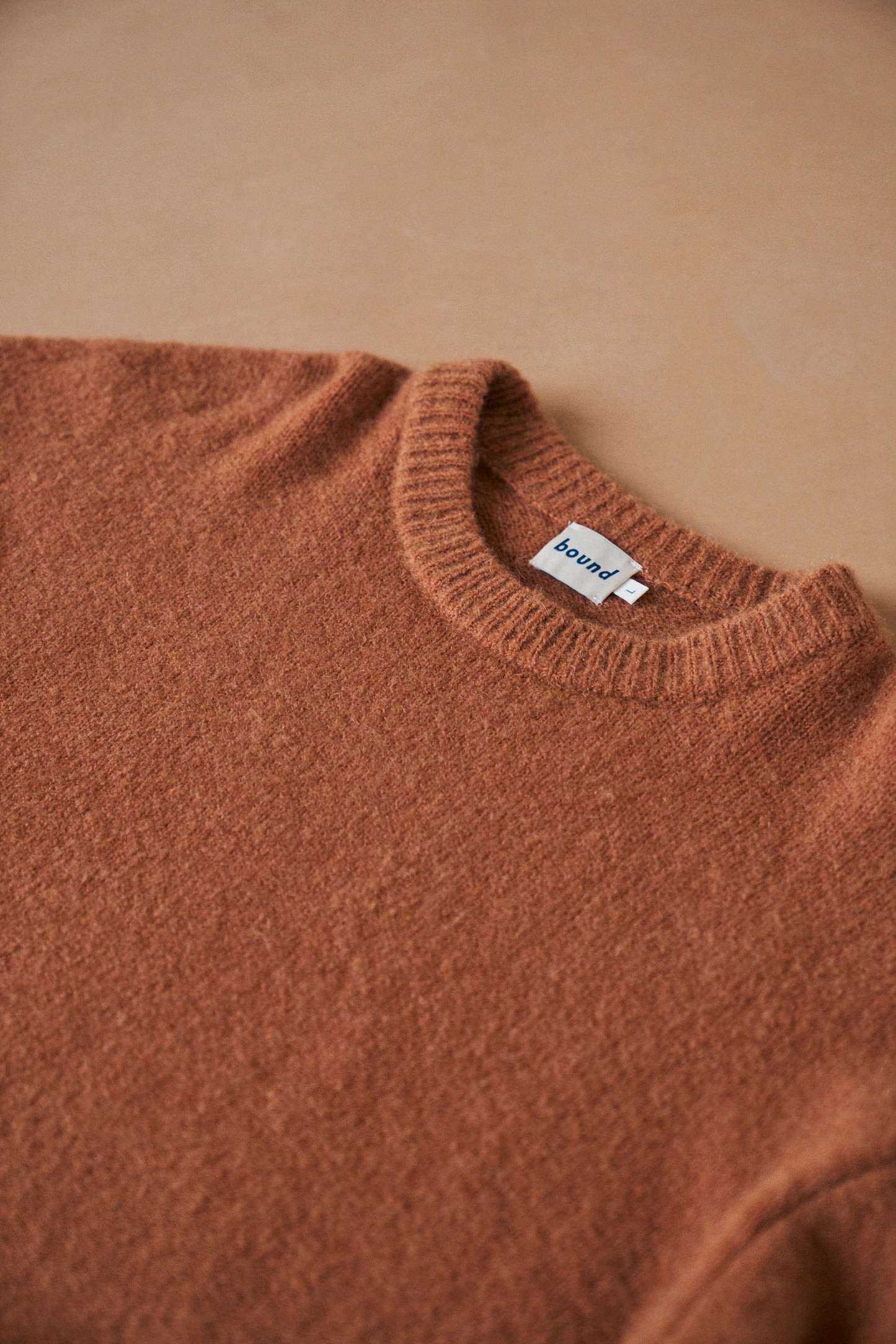 BAXTER MOHAIR BLEND SWEATER - RUST