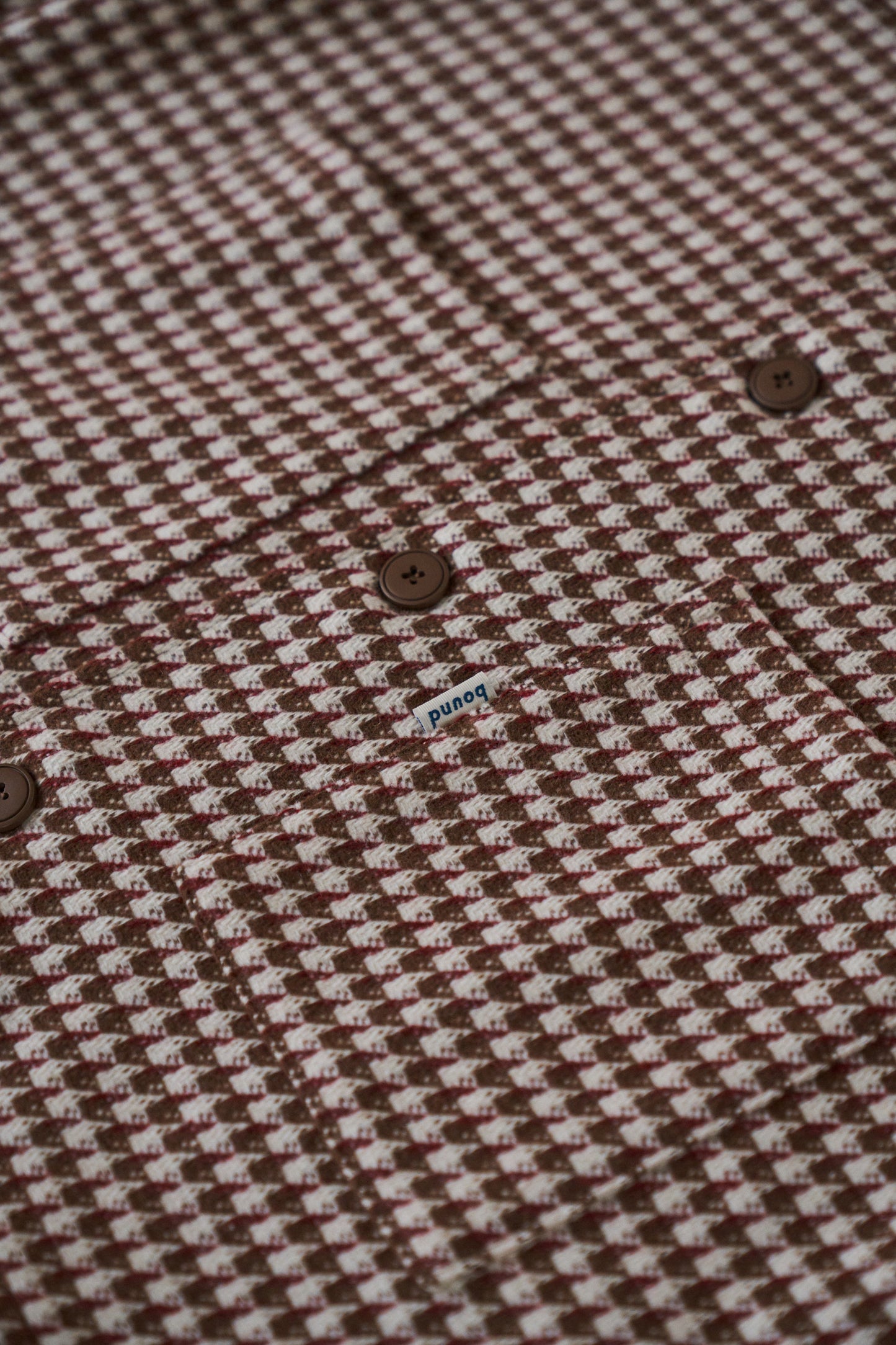 BAILEY WOVEN DOGTOOTH HEAVY OVERSHIRT