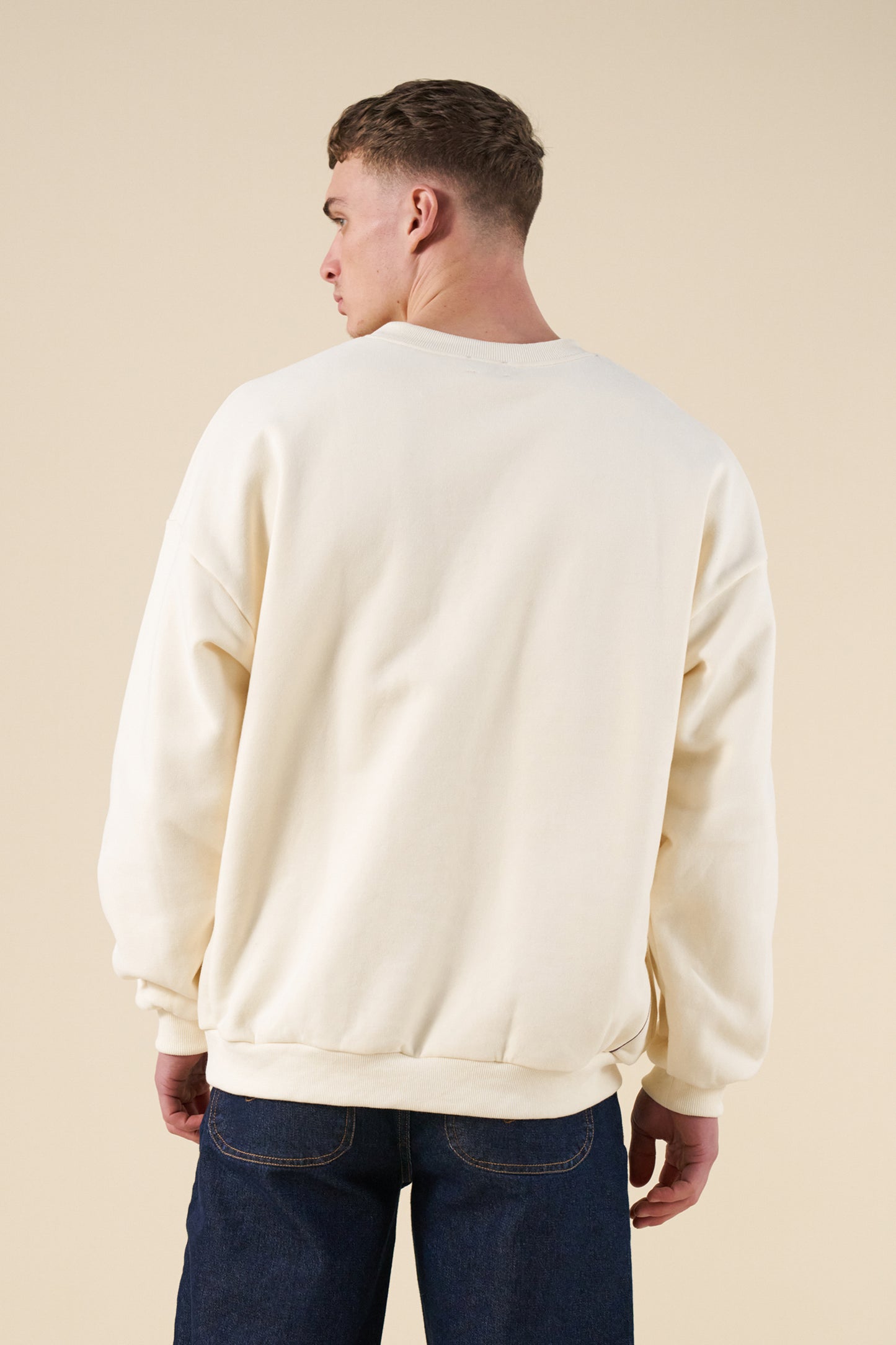 SUNRISE SWEATER - ECRU / PURPLE