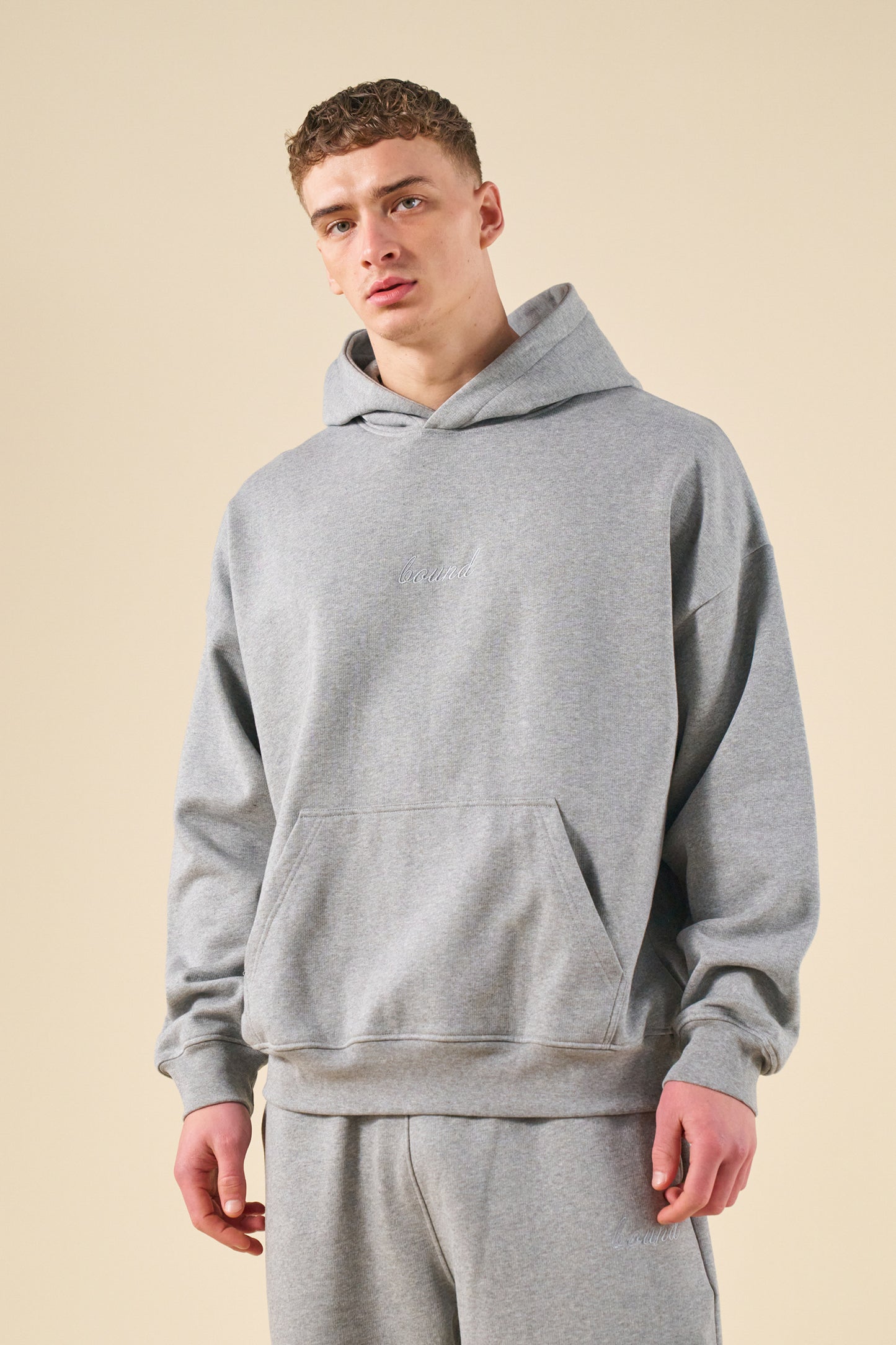 SUSTAIN HEAVY  HOODIE  - HEATHER GREY