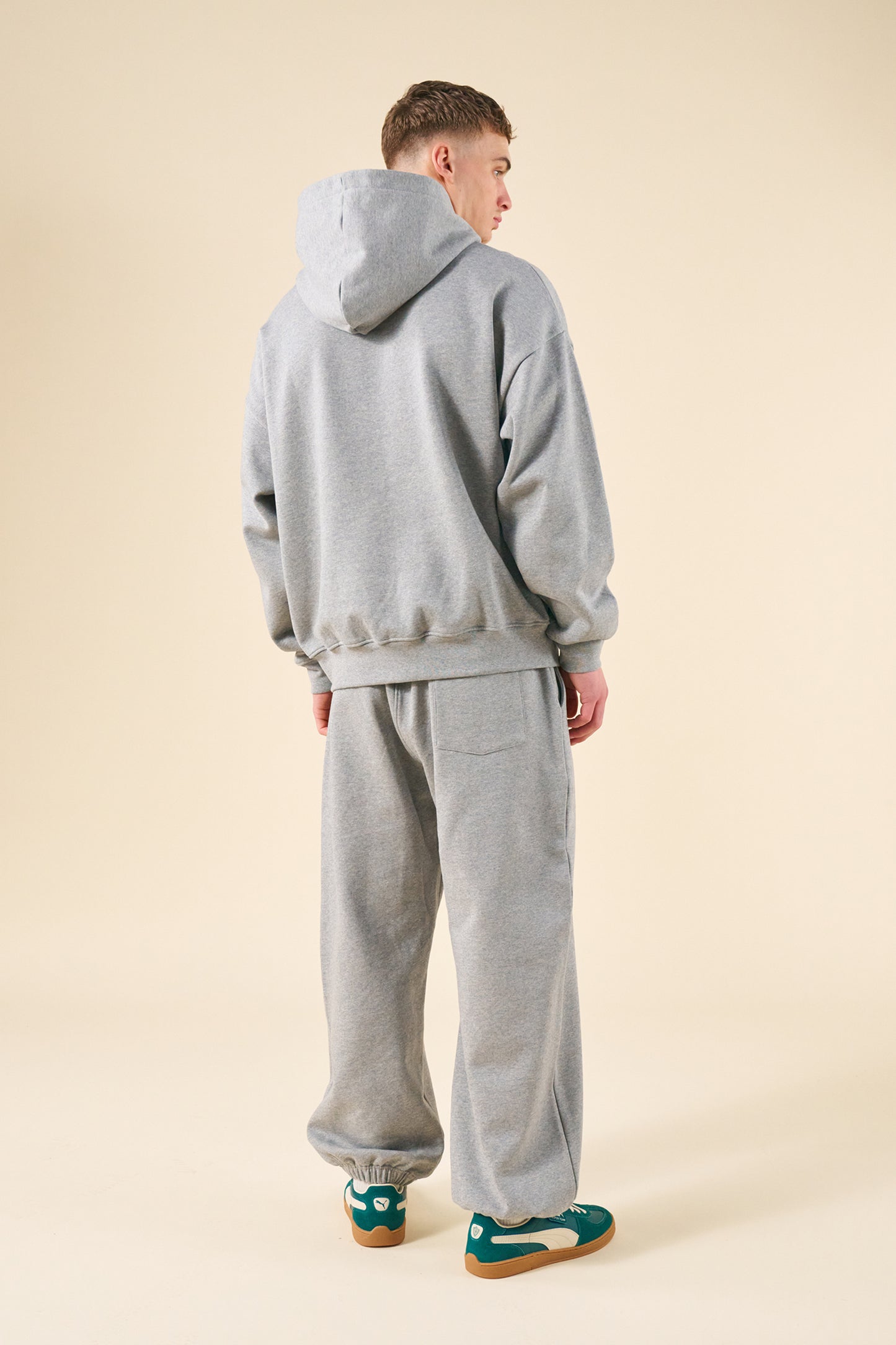 SUSTAIN HEAVY HOODIE & JOGGERS SET - HEATHER GREY