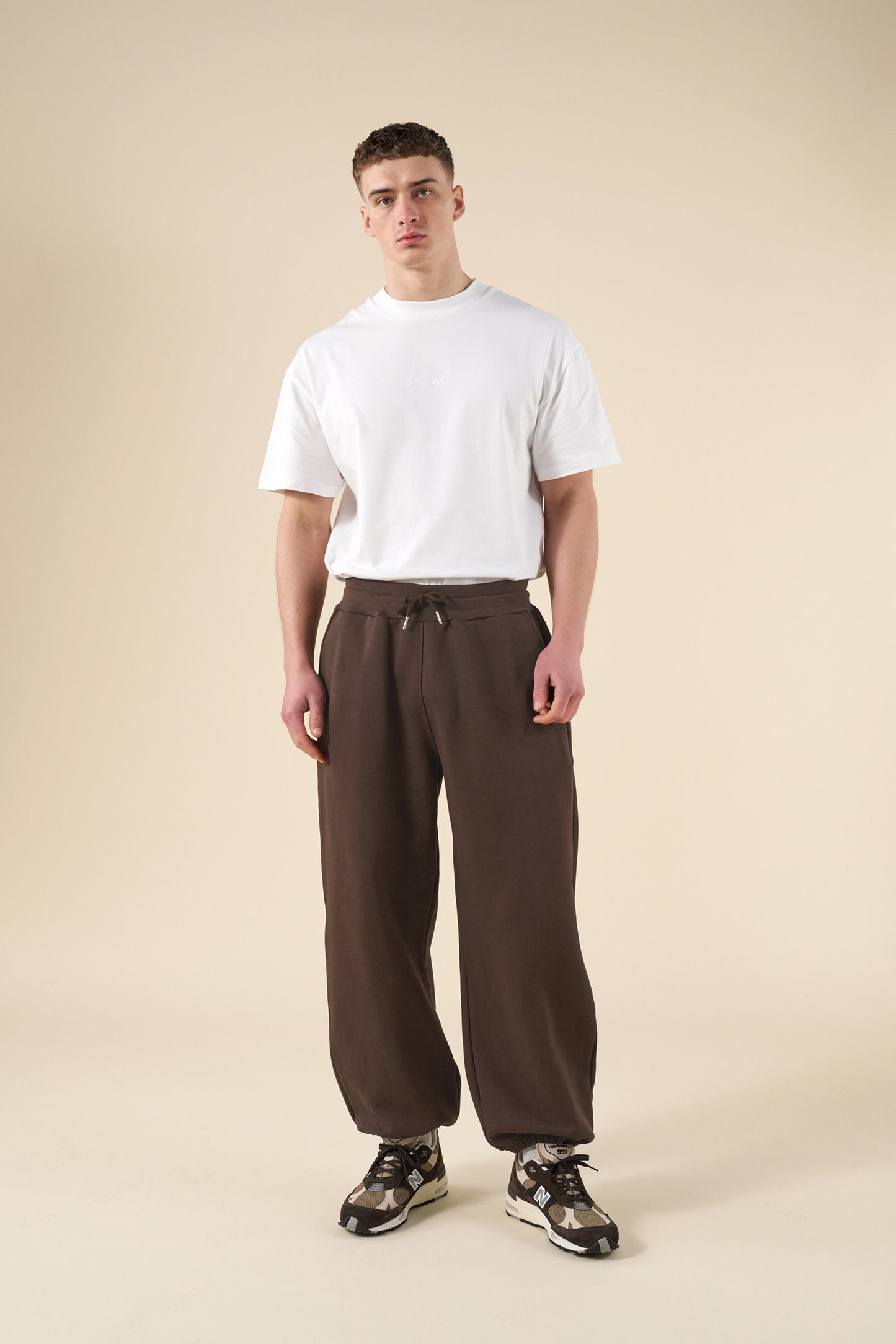 SUSTAIN HEAVY JOGGERS - COCOA BROWN