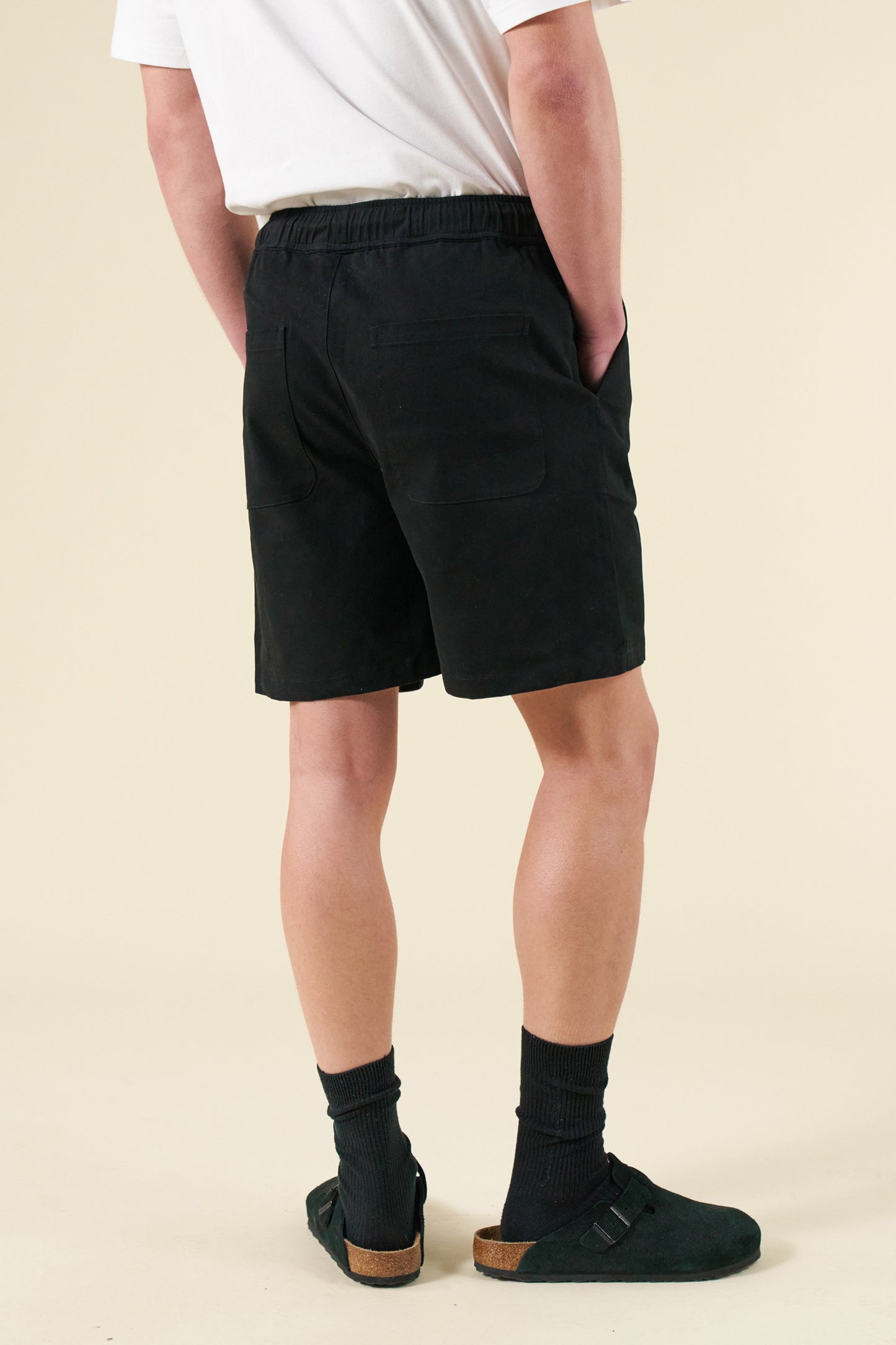 CANVAS SHORTS - BLACK