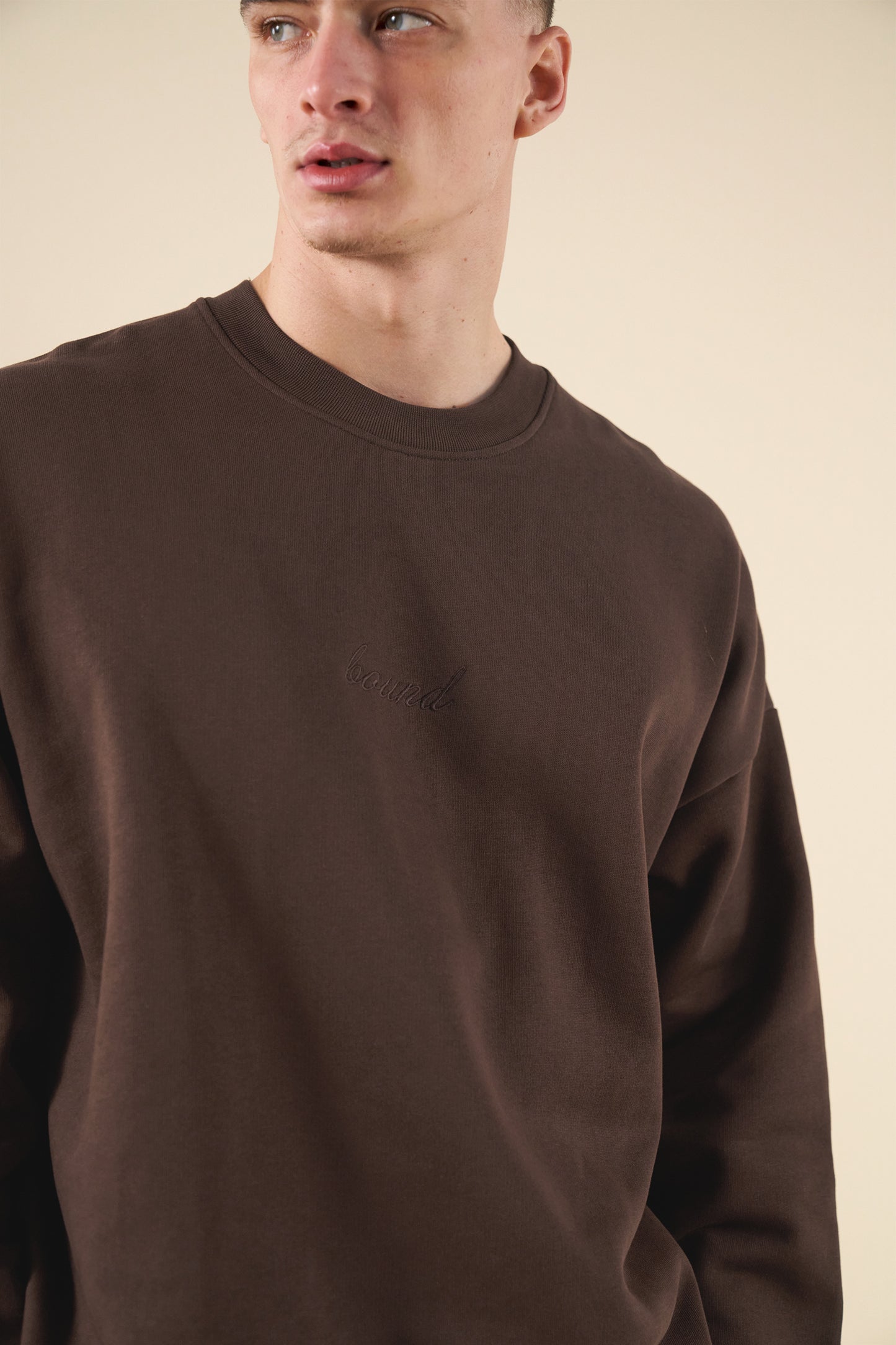 SUSTAIN HEAVY SWEATER & JOGGERS SET - COCOA BROWN