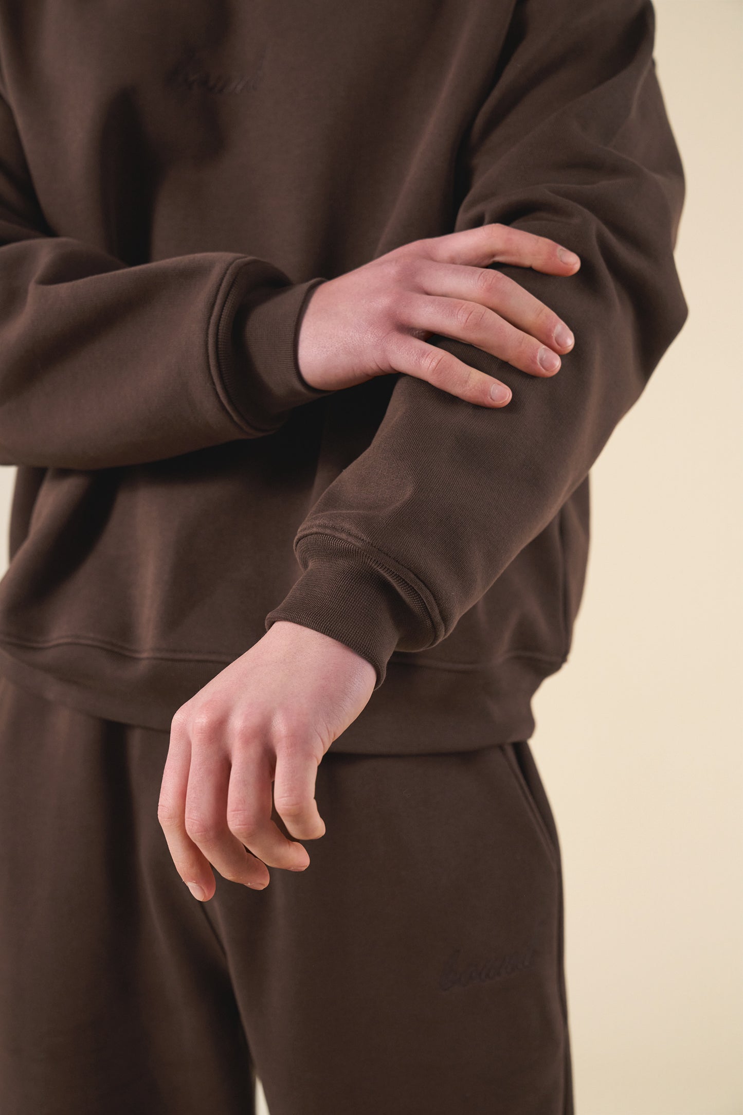 SUSTAIN HEAVY HOODIE & JOGGERS SET - COCOA BROWN