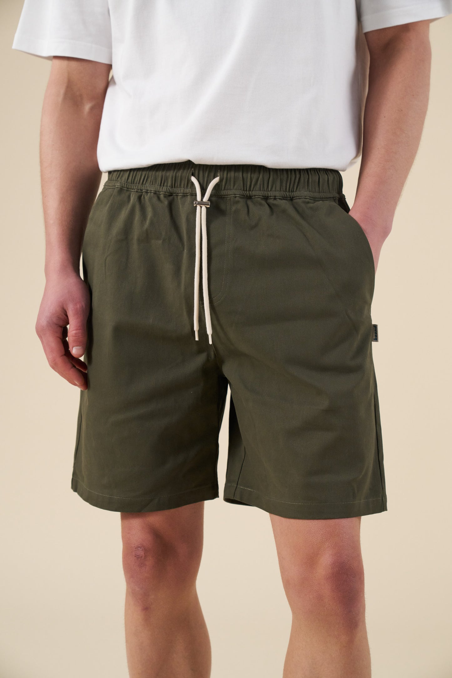 CANVAS SHORTS - ARMY GREEN