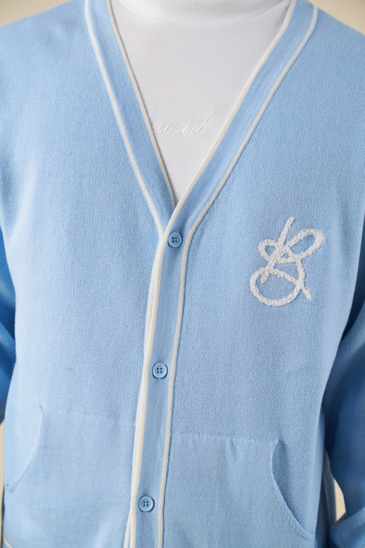 SIGNATURE CHENILLE CARDIGAN - SKY BLUE