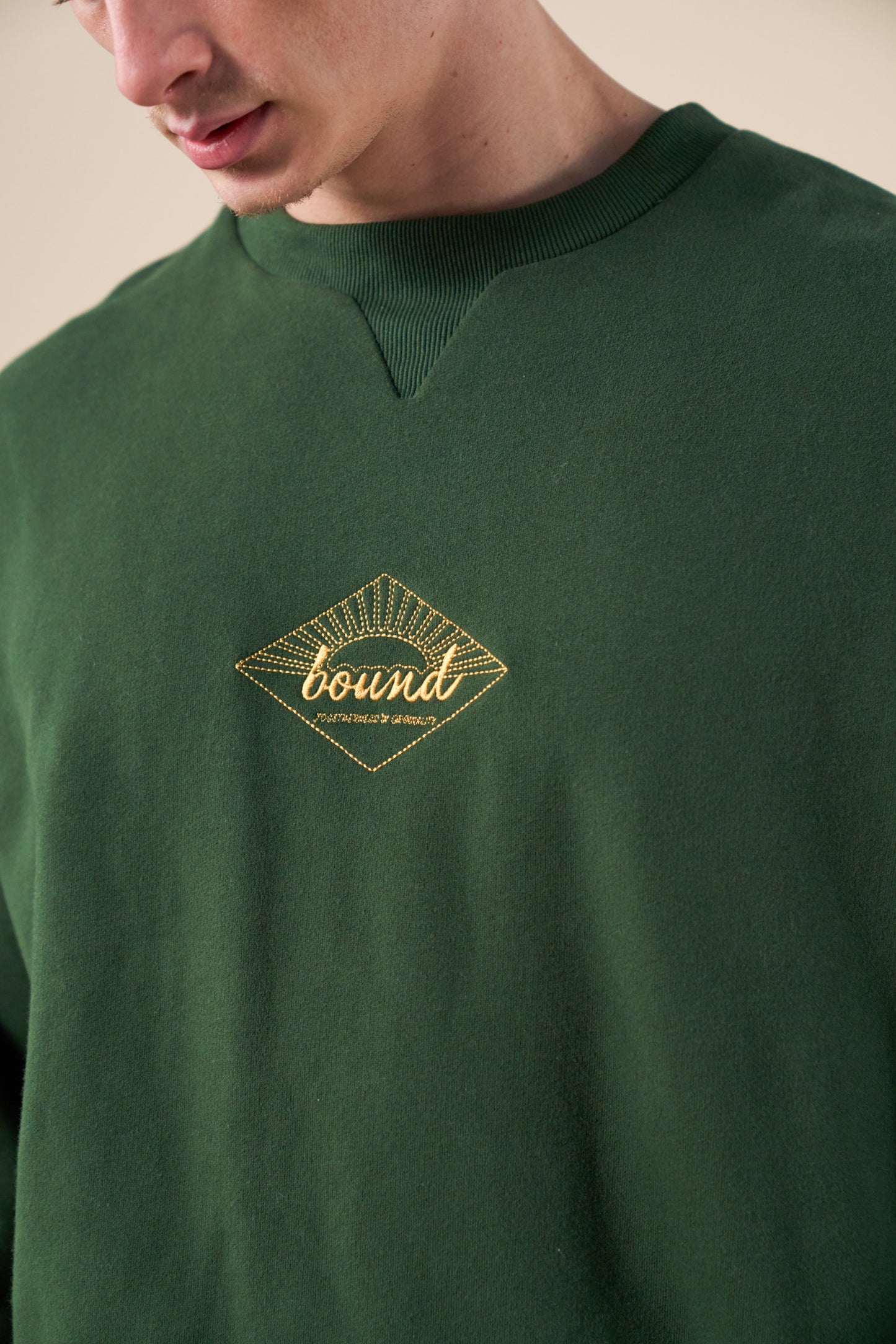 SUNRISE SWEATER - FOREST / YELLOW