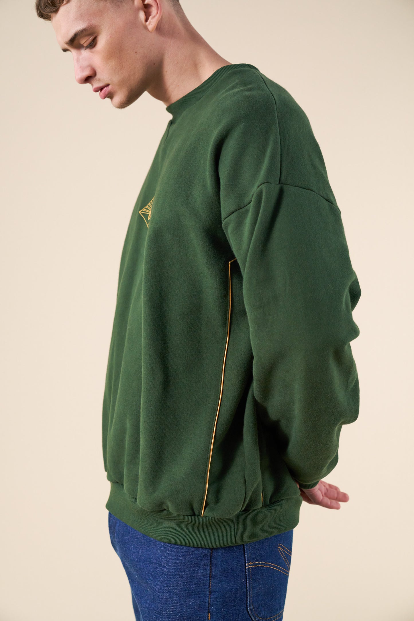 SUNRISE SWEATER - FOREST / YELLOW