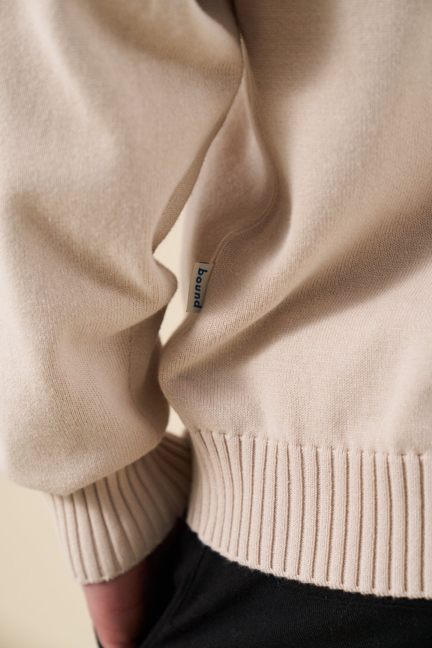 TROPEZ KNIT POLO SWEATER - STONE