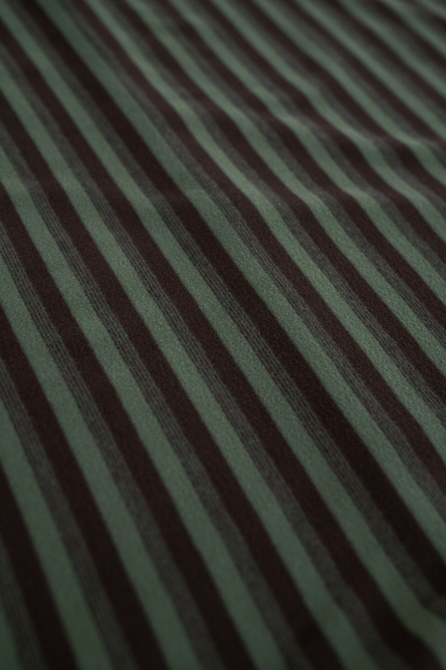 PEACHED STRIPE TEE - CHARCOAL & SAGE