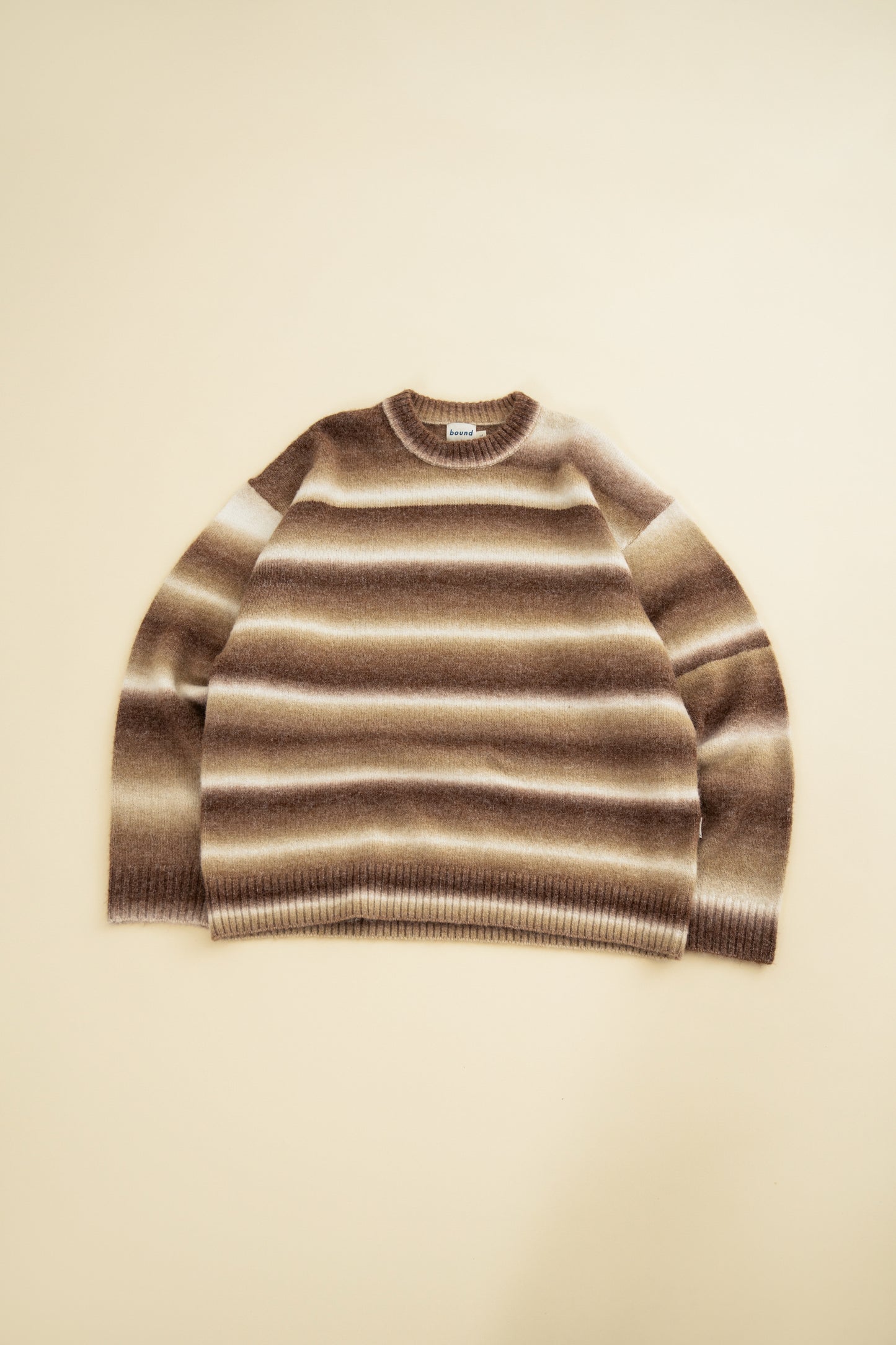 TOFFEE GRADIENT KNIT SWEATER