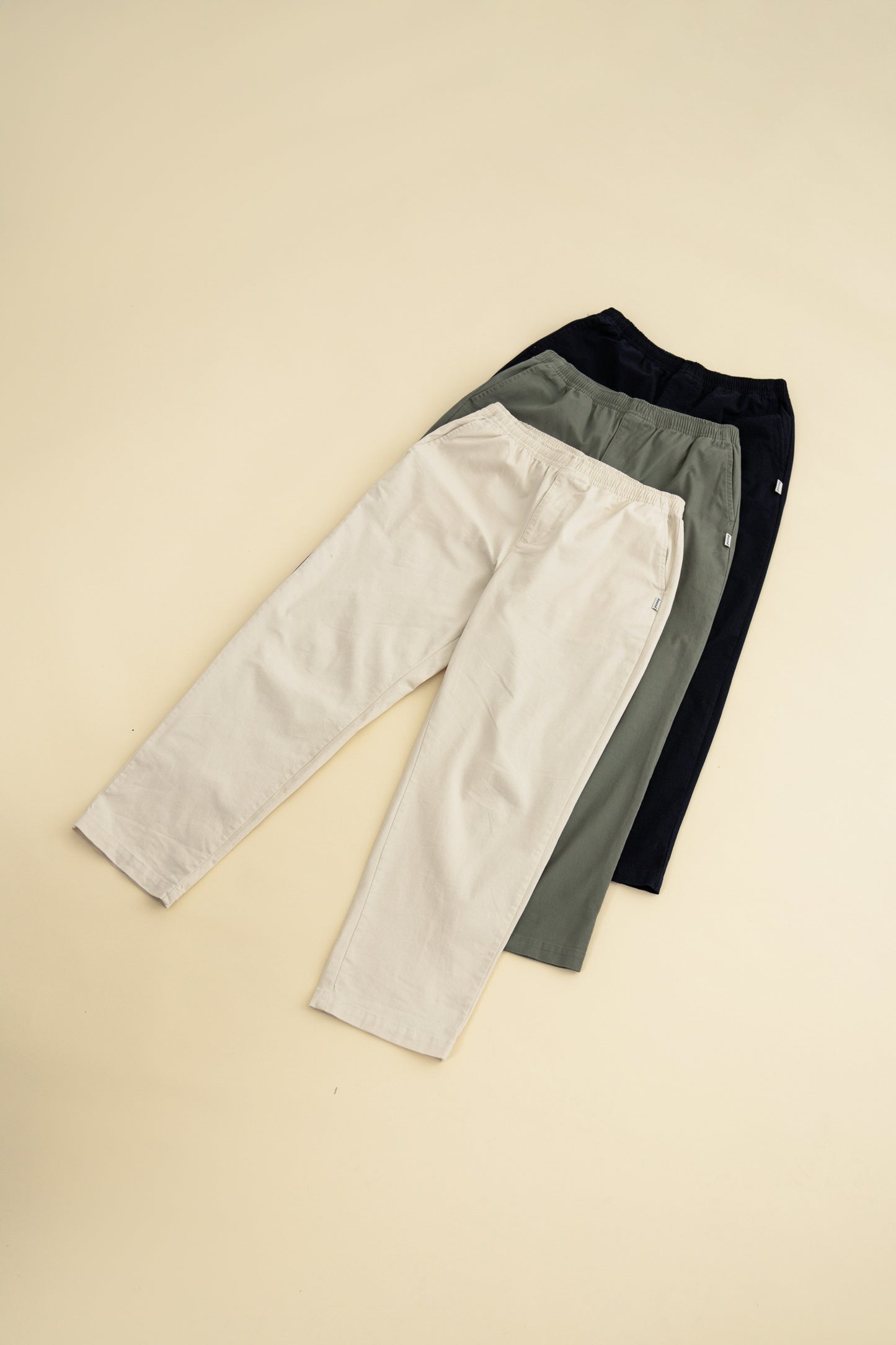 WILLIAM STAPLE COTTON TROUSER - OLIVE