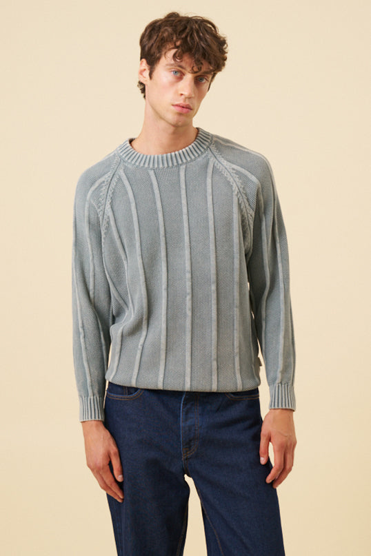 MELVIN WASHED SWEATER - JADE