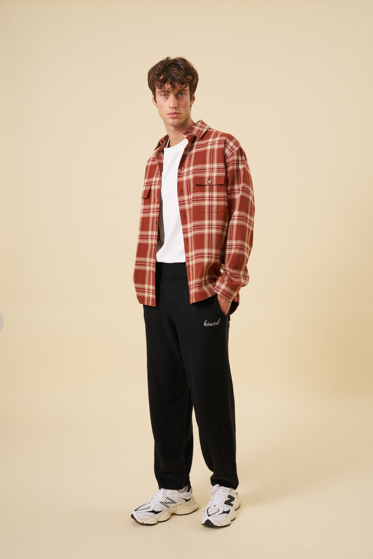 MOHAIR SWEATPANTS - BLACK