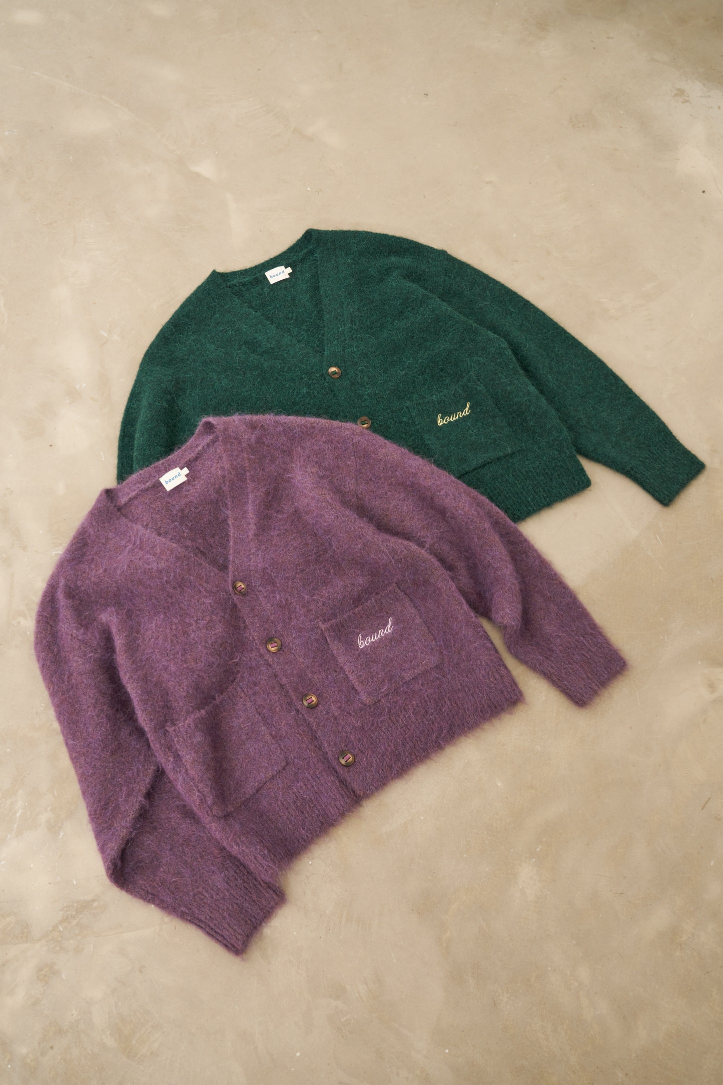 PARKER ALPACA CARDIGAN - PLUM