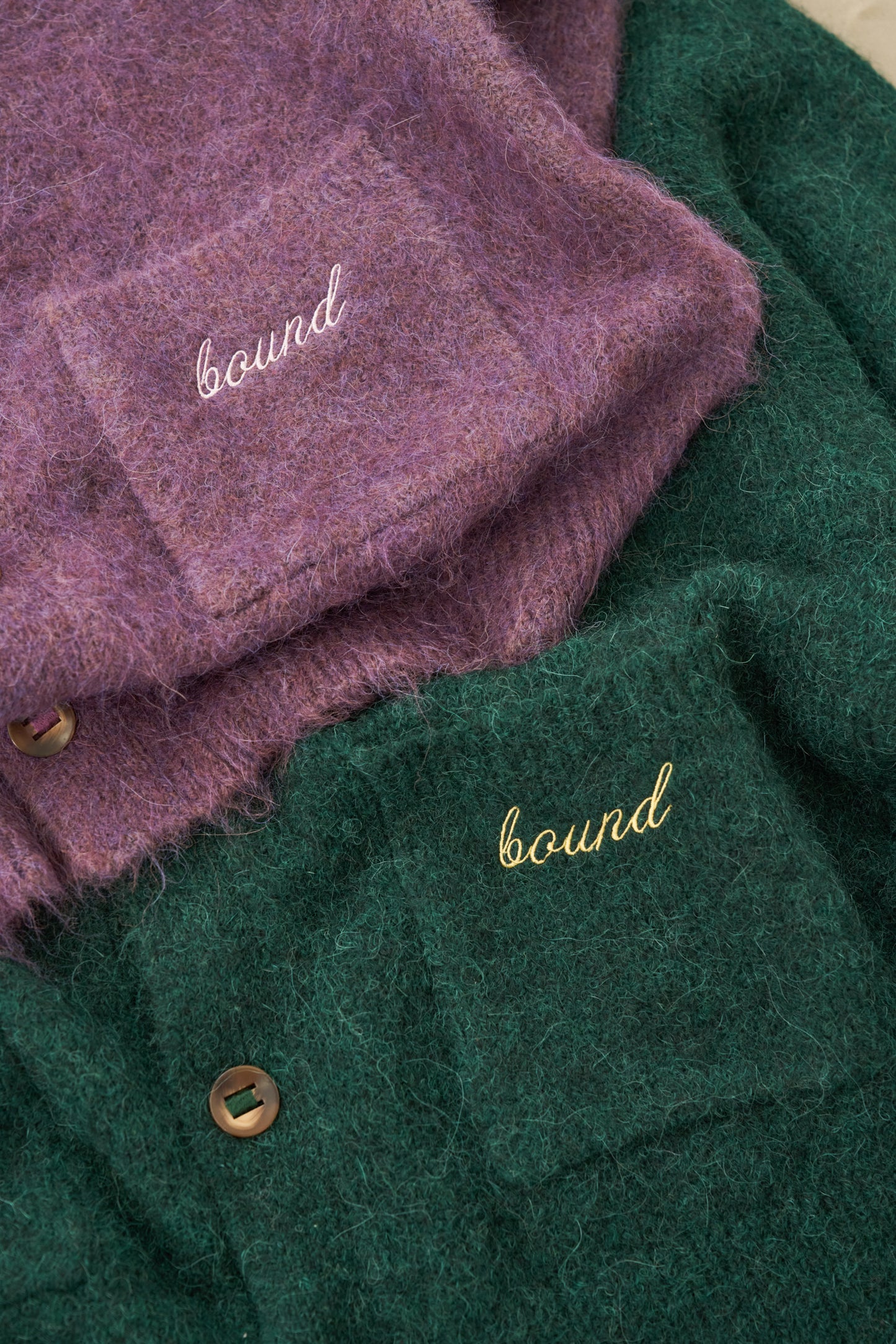 PARKER ALPACA CARDIGAN - PLUM
