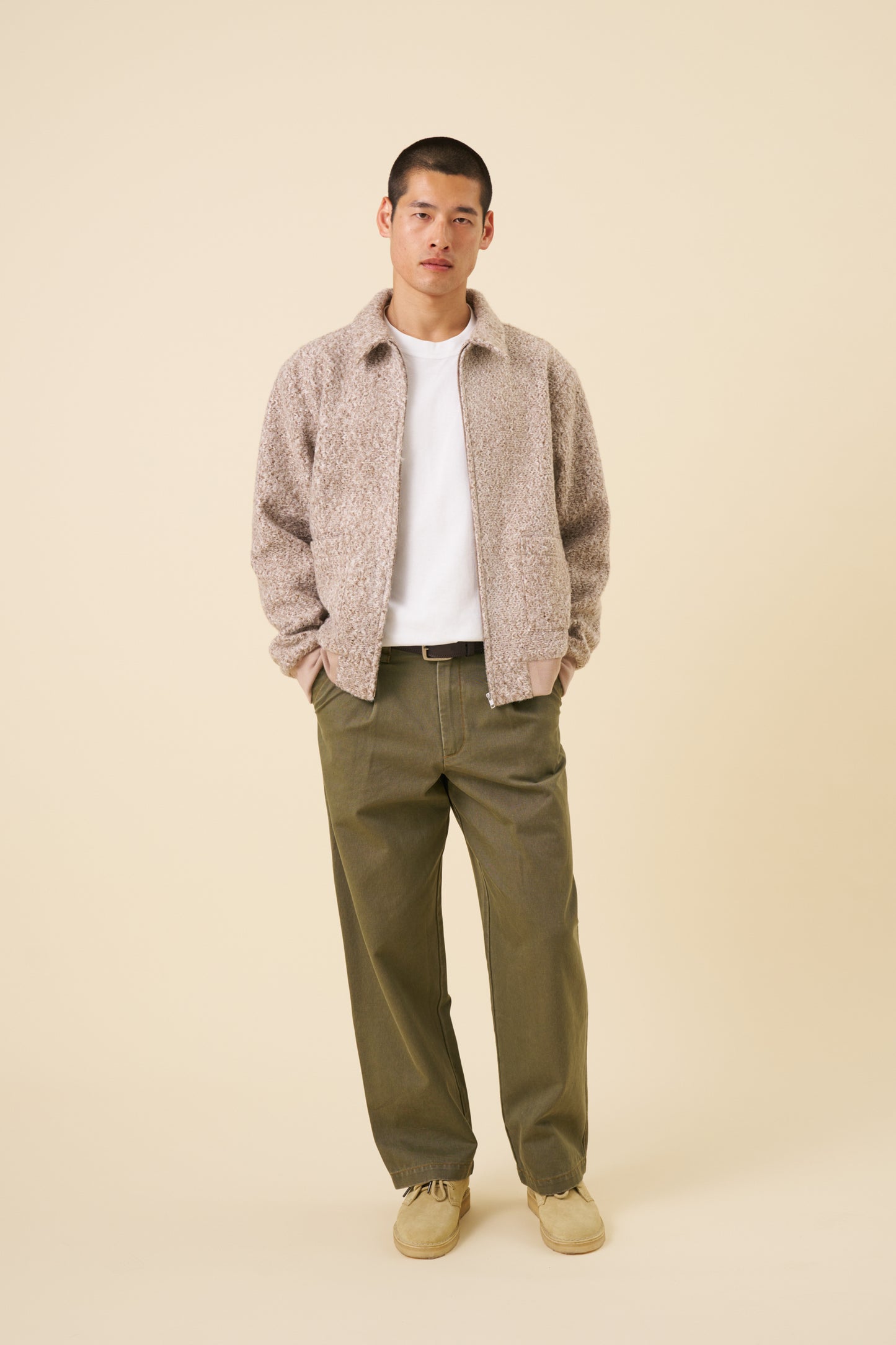 OATMEAL TEXTURED CLOUD JACKET
