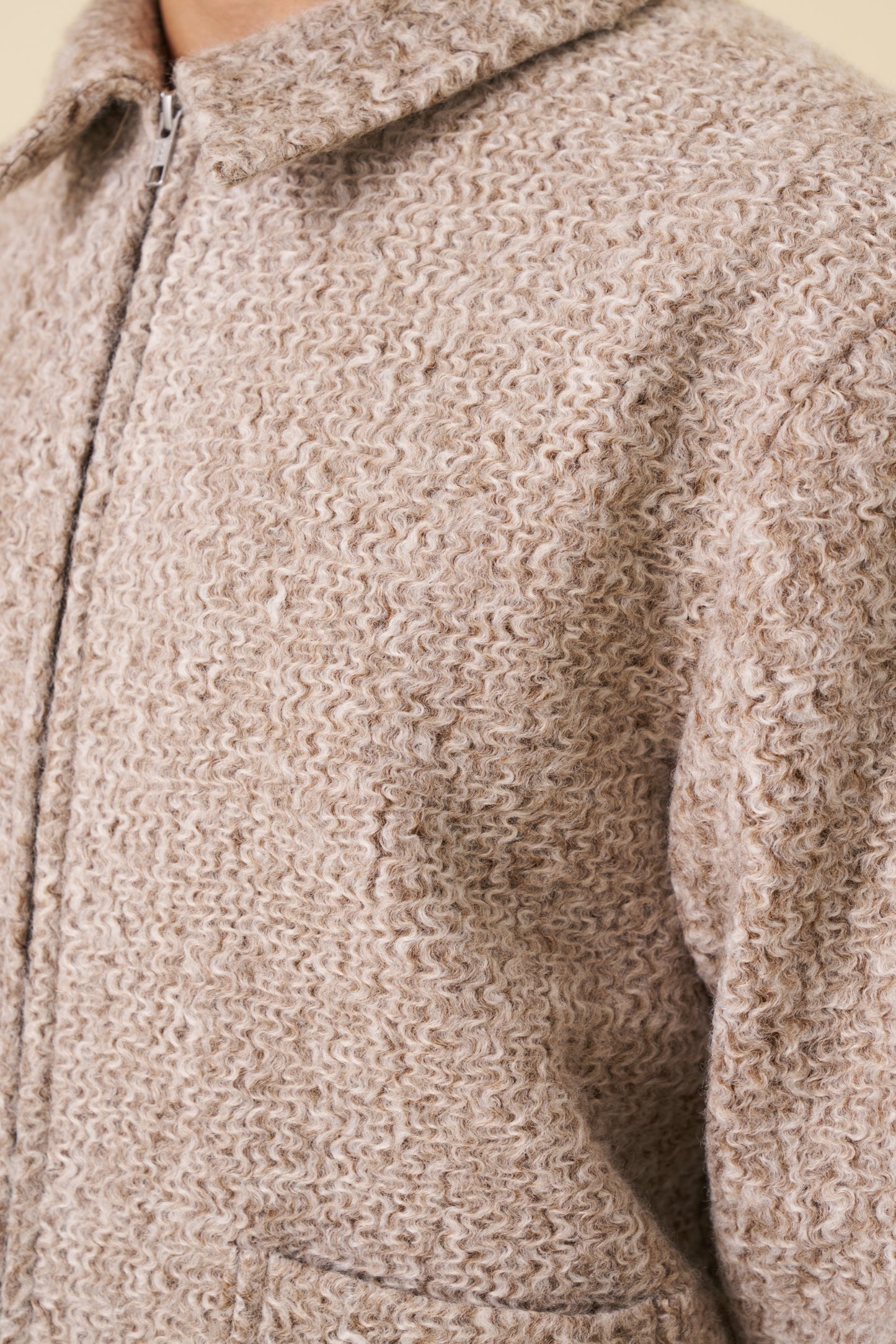 OATMEAL TEXTURED CLOUD JACKET