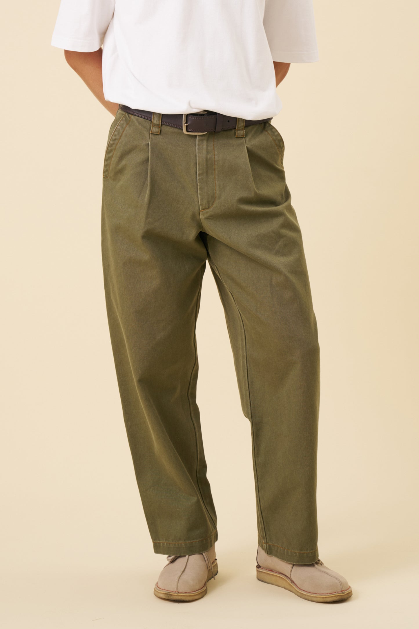 HEAVY CANVAS WORKWEAR TROUSER - ARMY