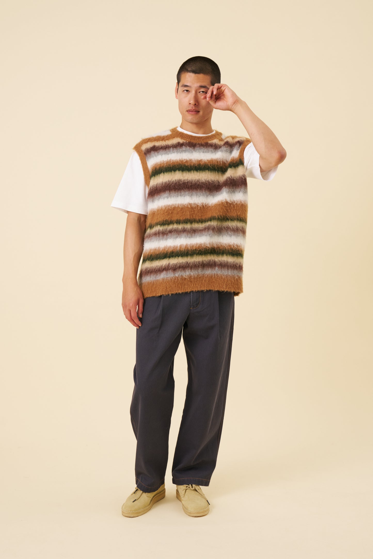 HEAVY CANVAS WORKWEAR TROUSER - NAVY