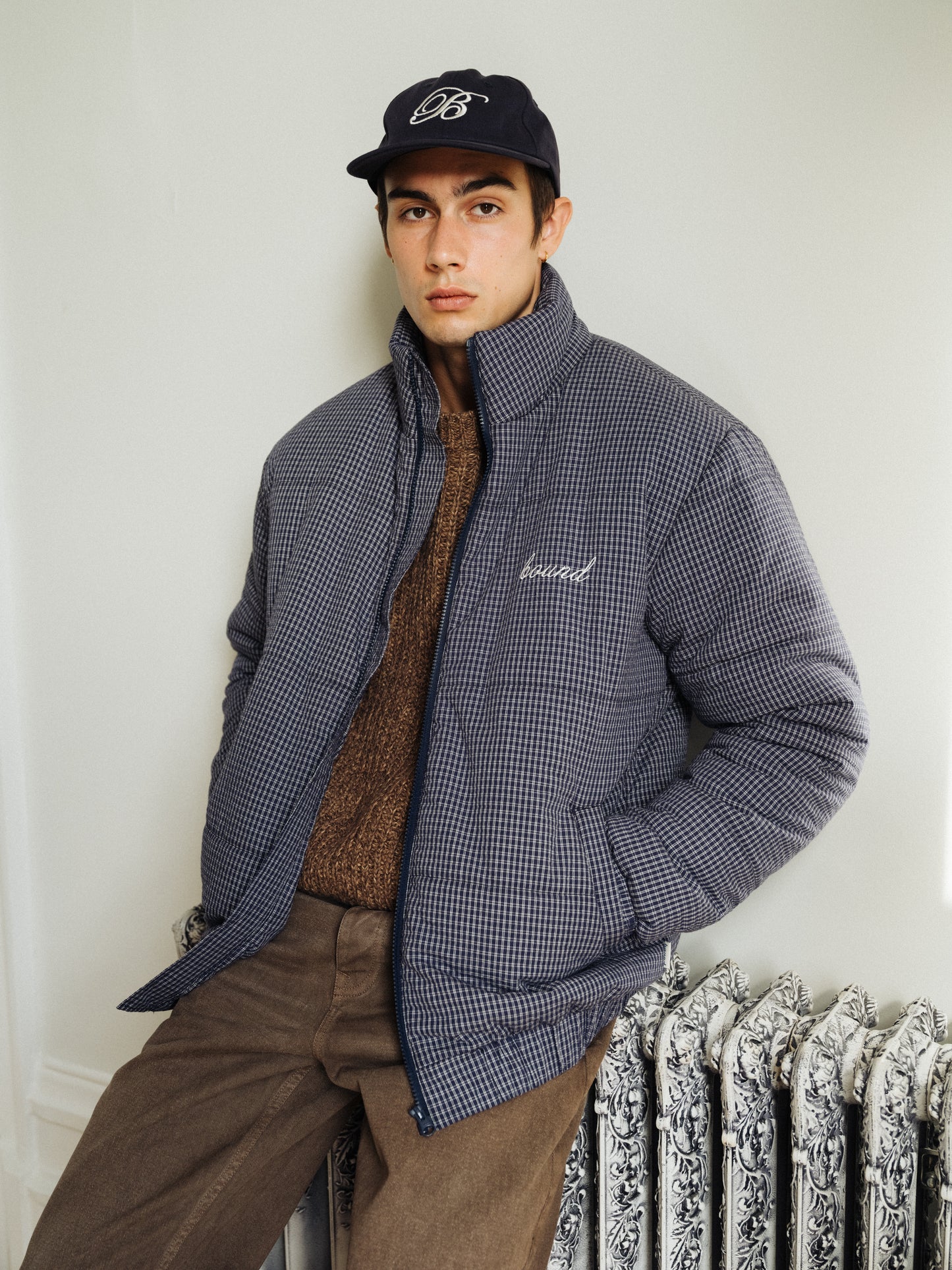EARTH MARL KNIT SWEATER - BROWN