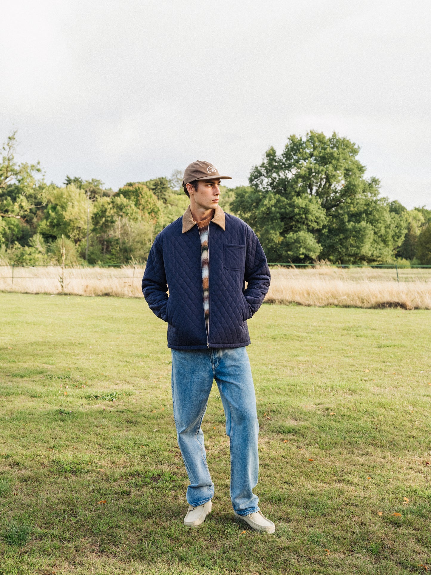 QUILTED NAVY JACKET