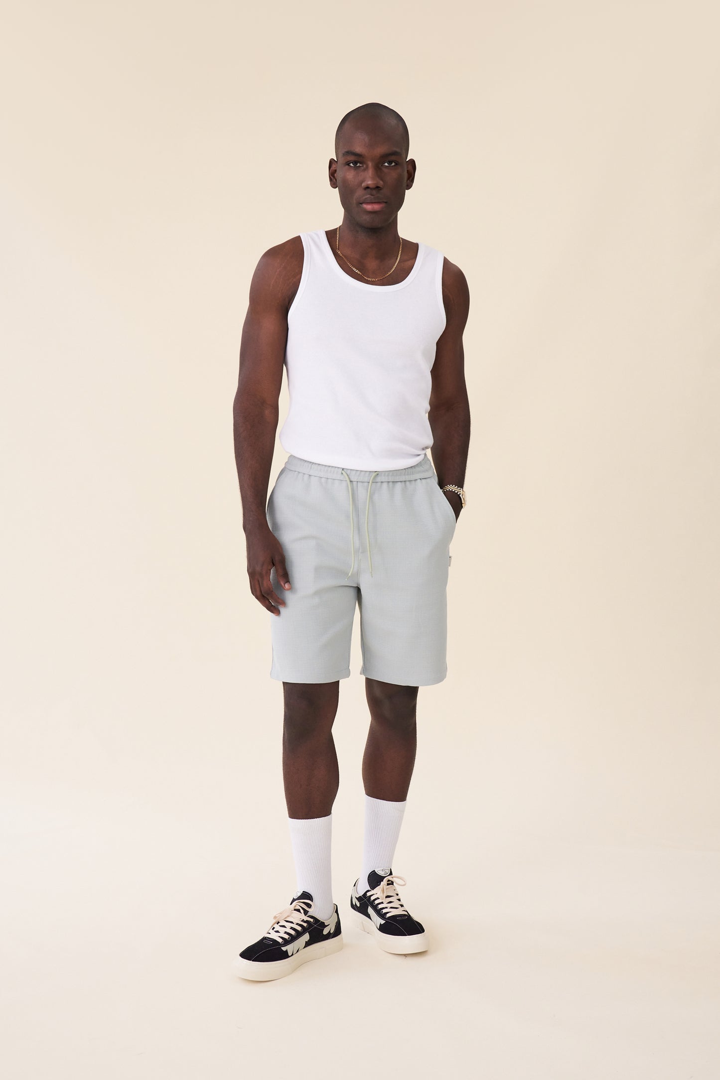 MINT TEXTURED HEAVY SHORTS