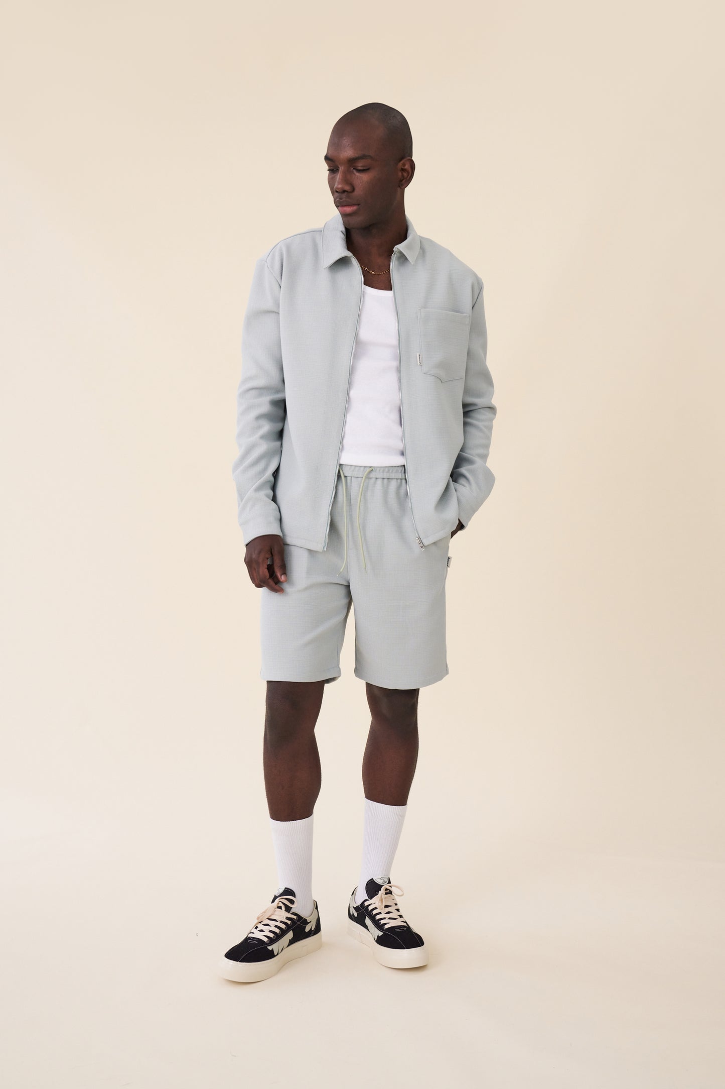 MINT TEXTURED HEAVY SHORTS