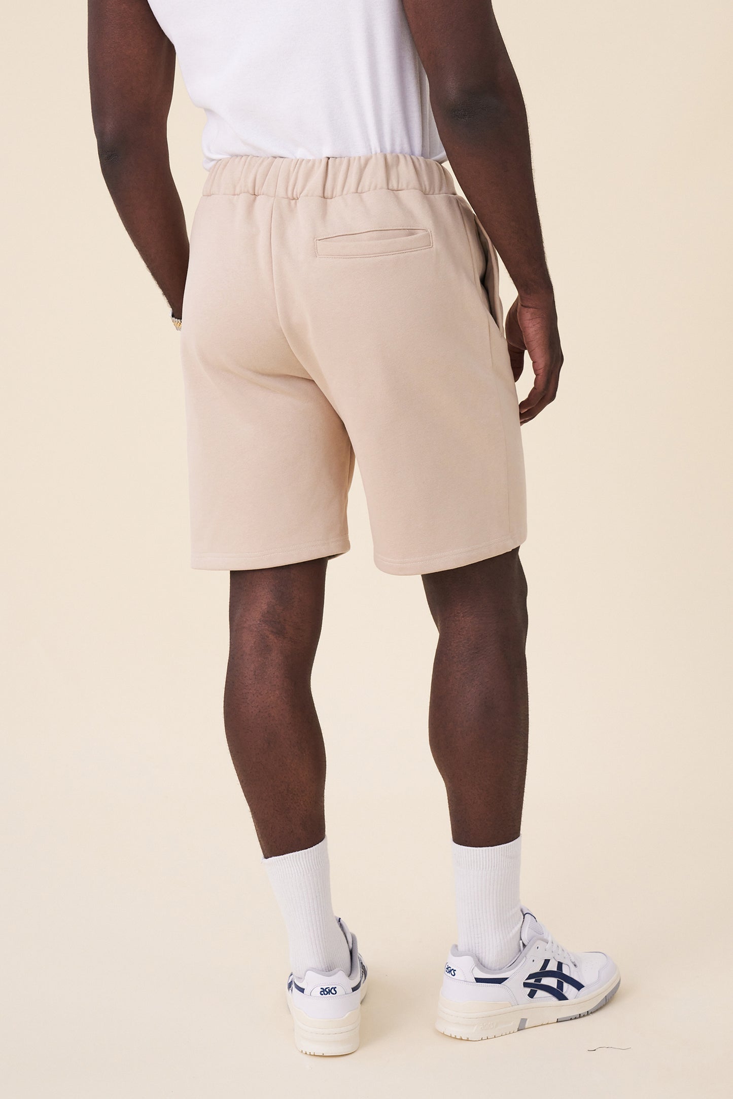 SCRIPT JOGGER SHORTS - FAWN