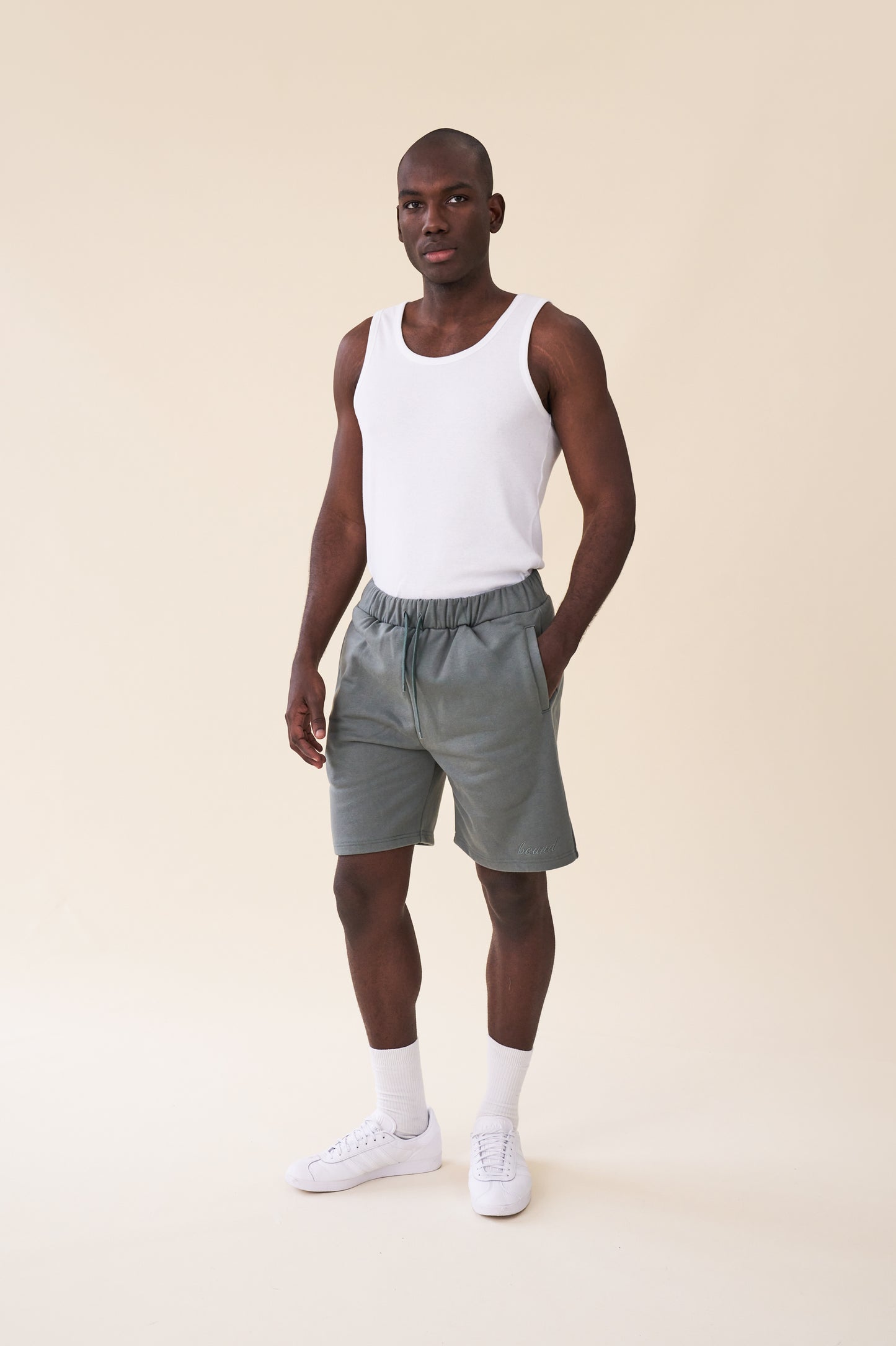 SCRIPT JOGGER SHORTS- PINE GREEN