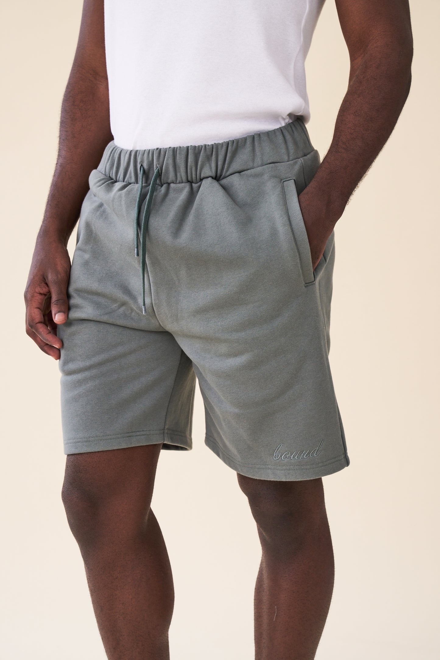 SCRIPT JOGGER SHORTS- PINE GREEN