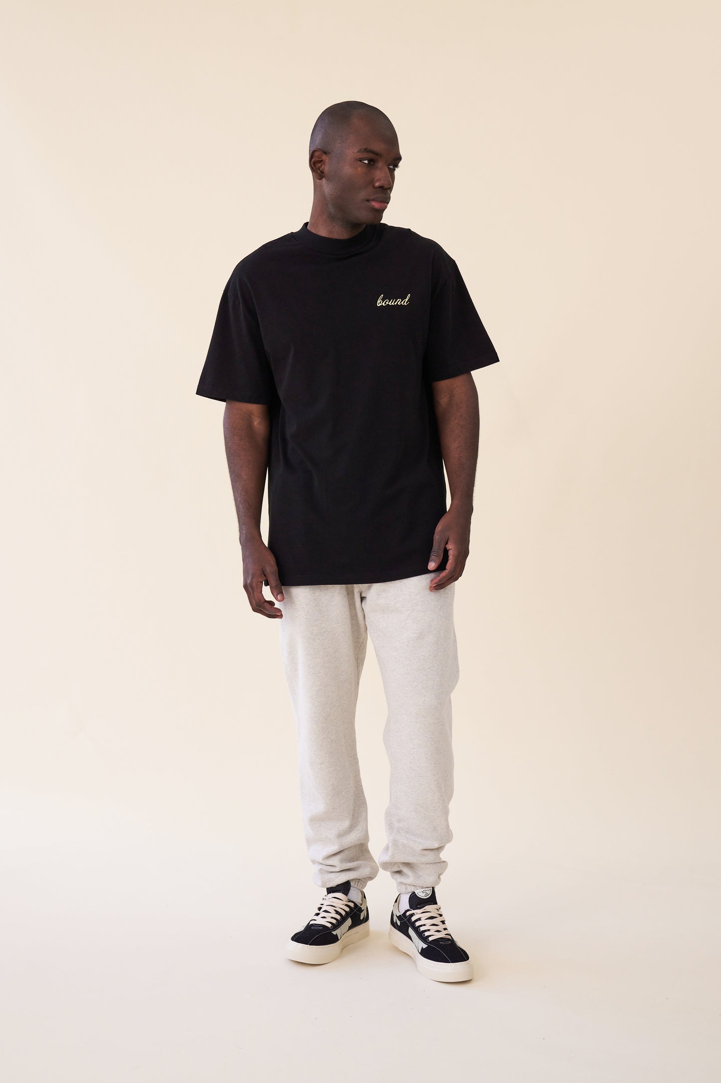 PORTO AZULEJOS TEE - BLACK
