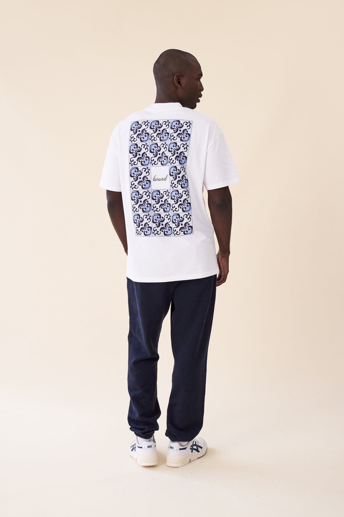 PORTO AZULEJOS TEE - WHITE