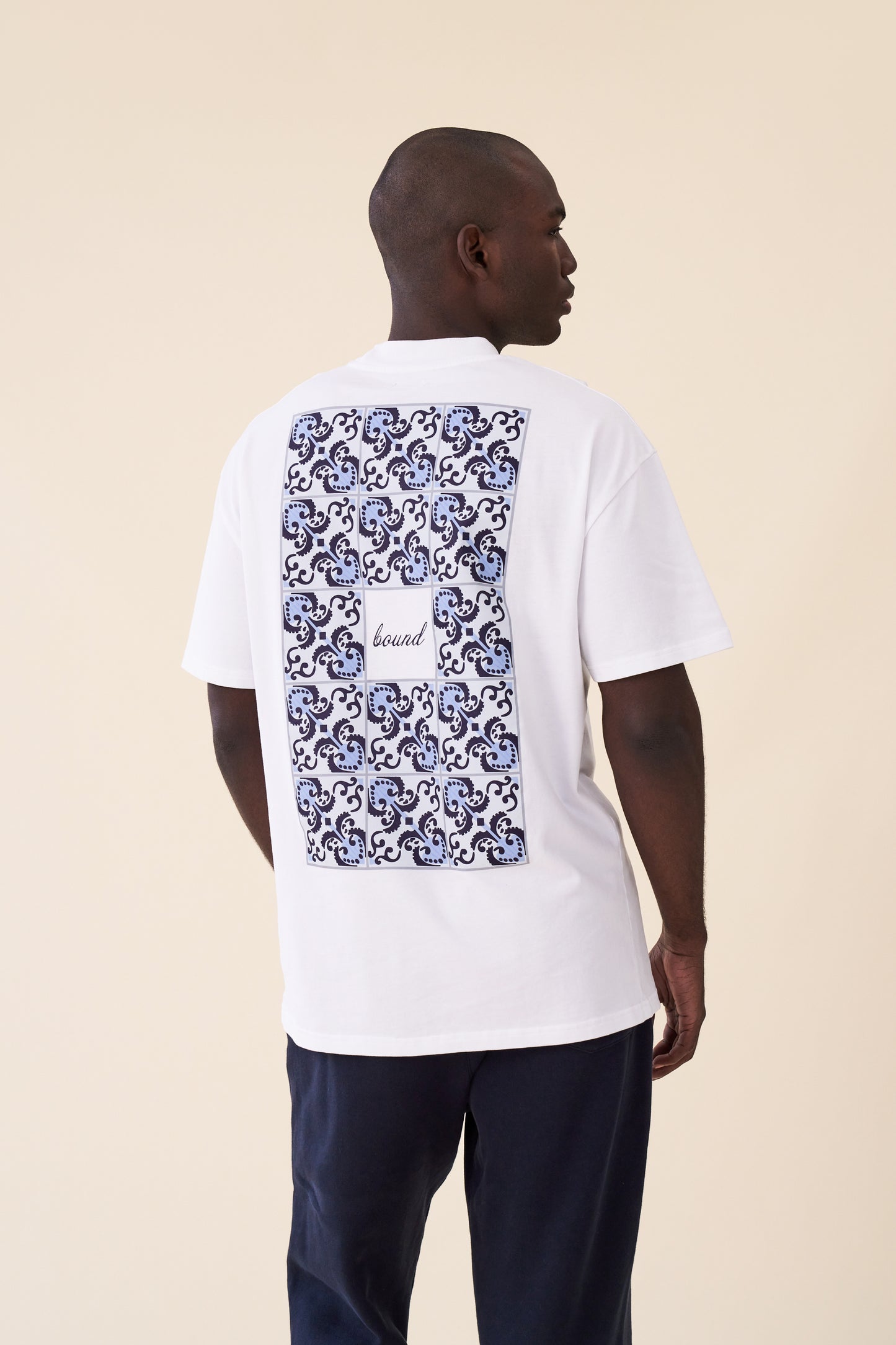 PORTO AZULEJOS TEE - WHITE