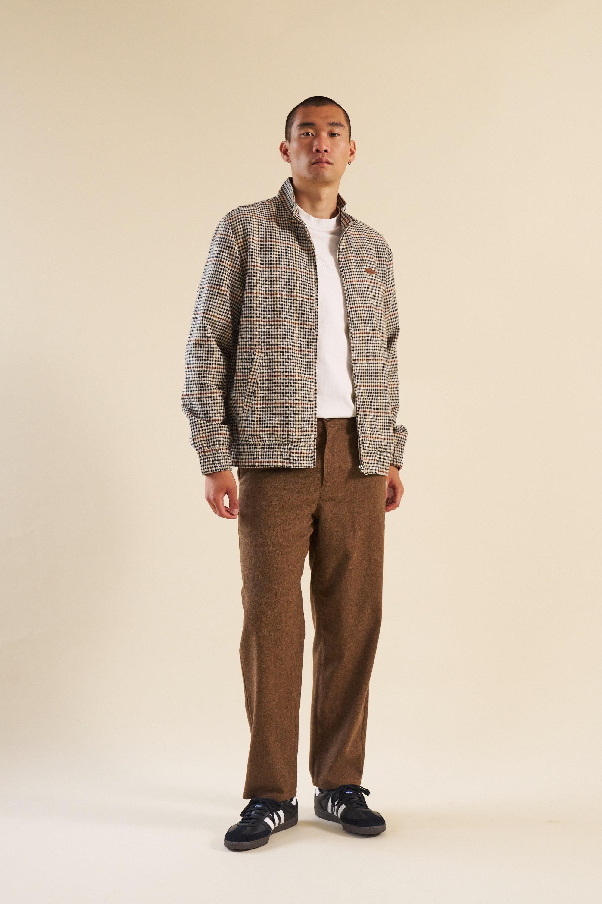 SHAUN HOUNDSTOOTH HARRINGTON JACKET – bound