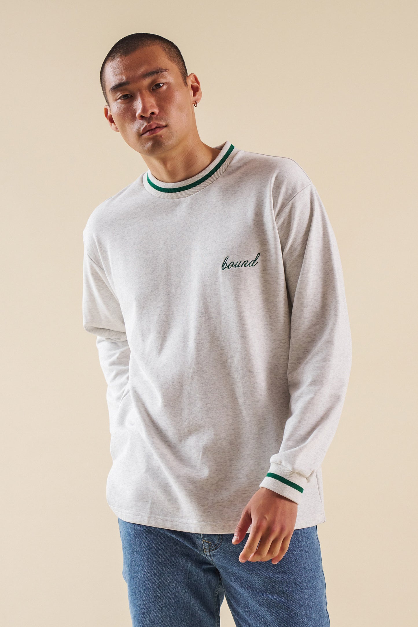 ASH GREY LONGSLEEVE TEE
