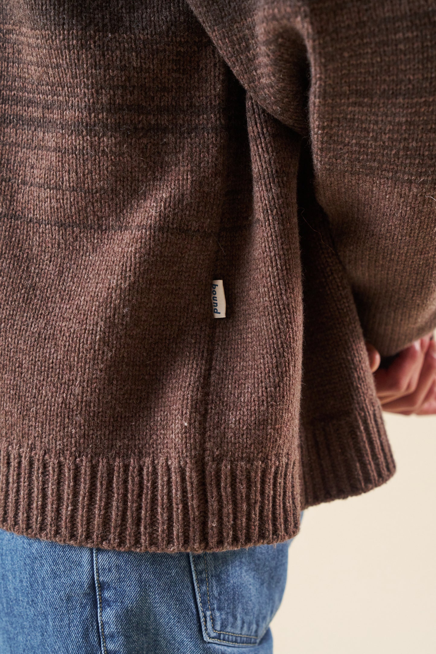BROWN GRADIENT LAMBSWOOL SWEATER