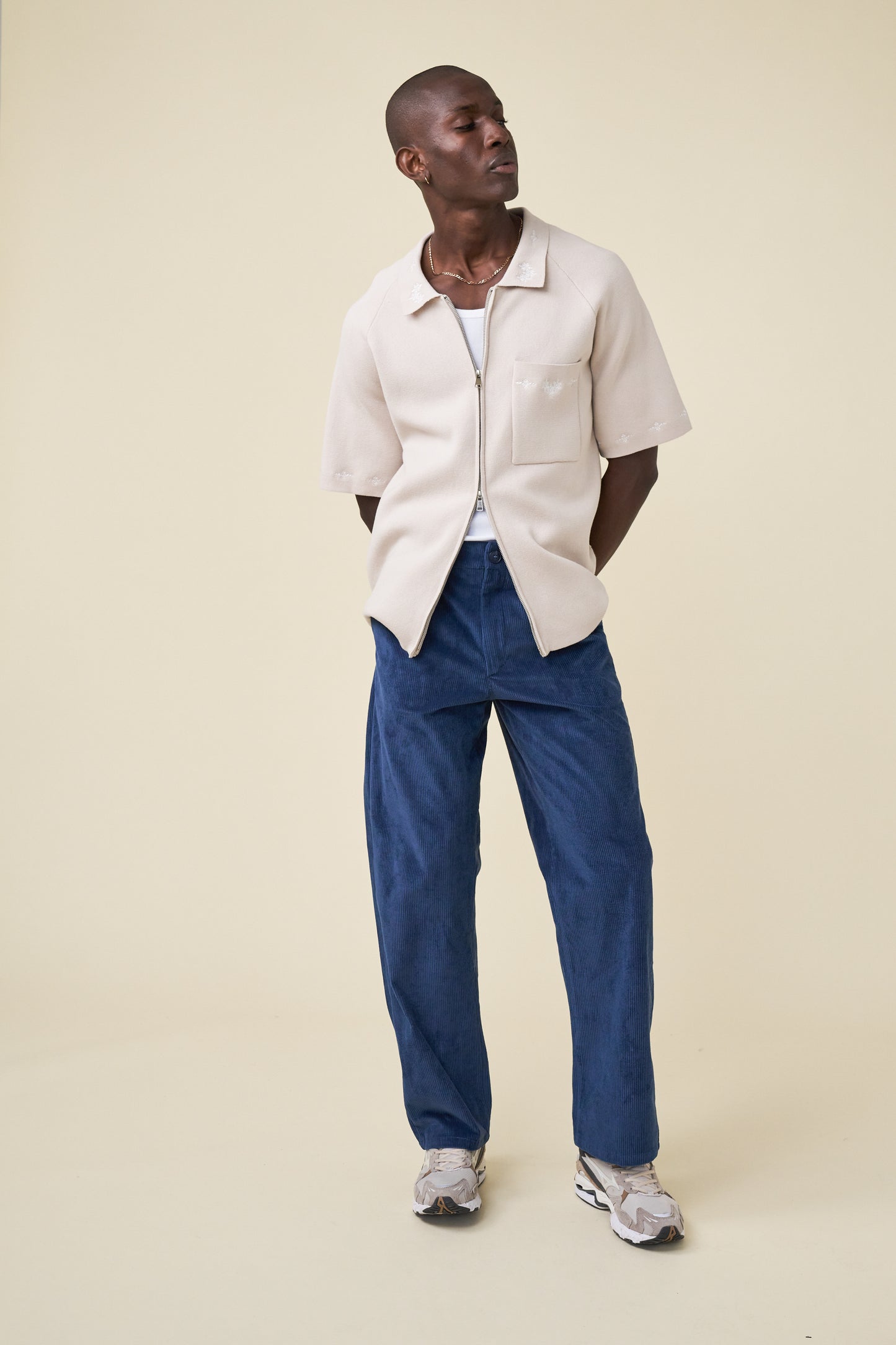 RELAXED CORDUROY TROUSER - DALLAS BLUE