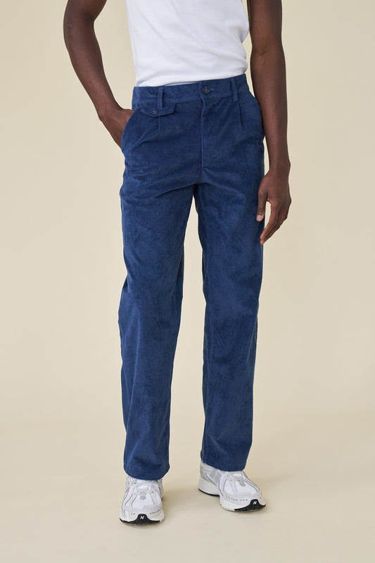 RELAXED CORDUROY TROUSER - DALLAS BLUE